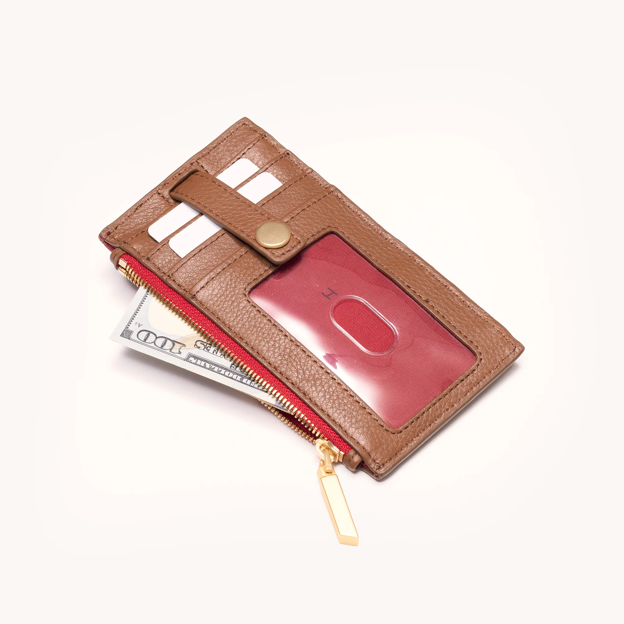 210 West | Mahogany Pebble/Brushed Gold Red Zip - Image 5