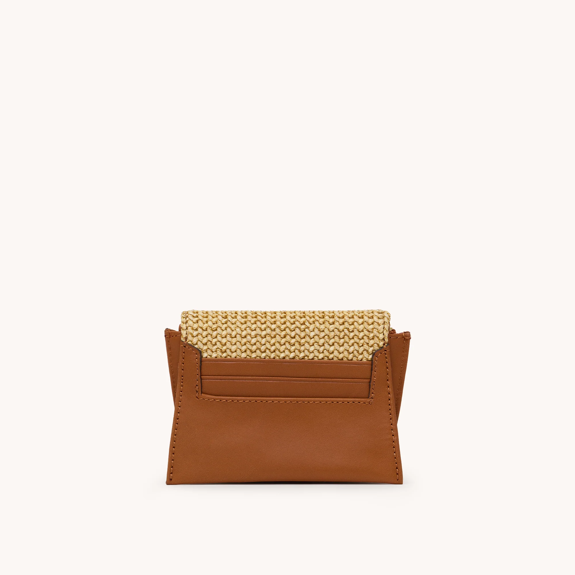 Allen Wallet | Cocoa Raffia/Gold - Image 4