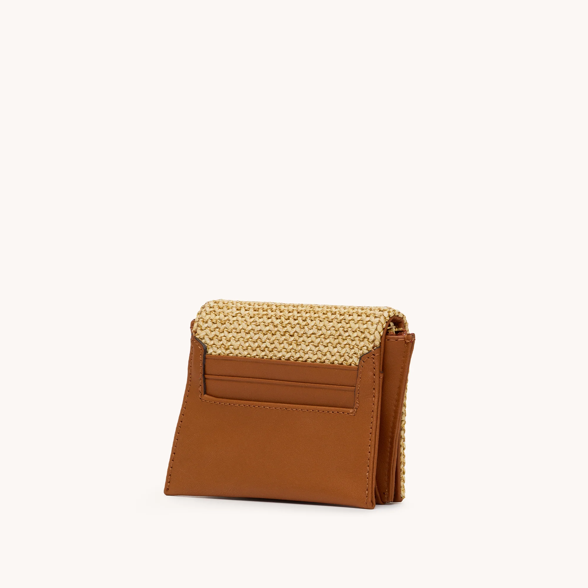 Allen Wallet | Cocoa Raffia/Gold - Image 5