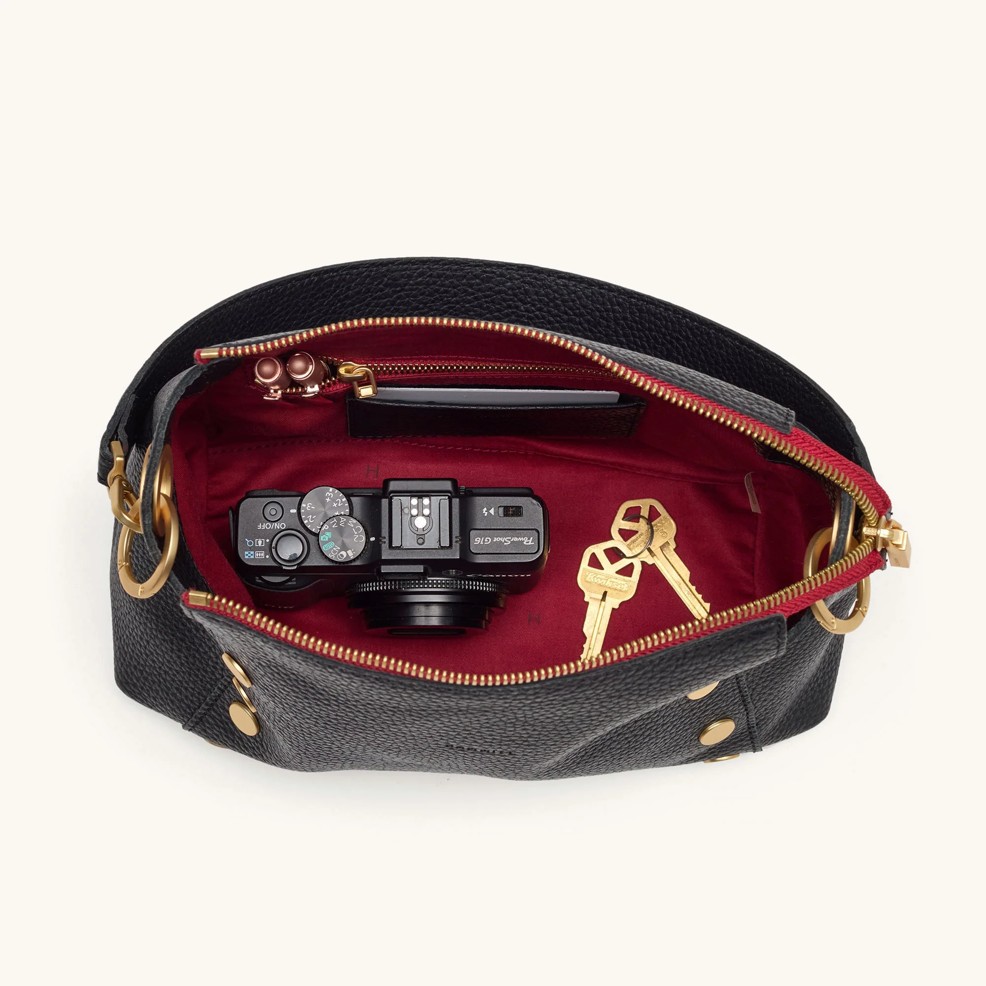 Bryant | Black/Brushed Gold Red Zip | Med - Image 9