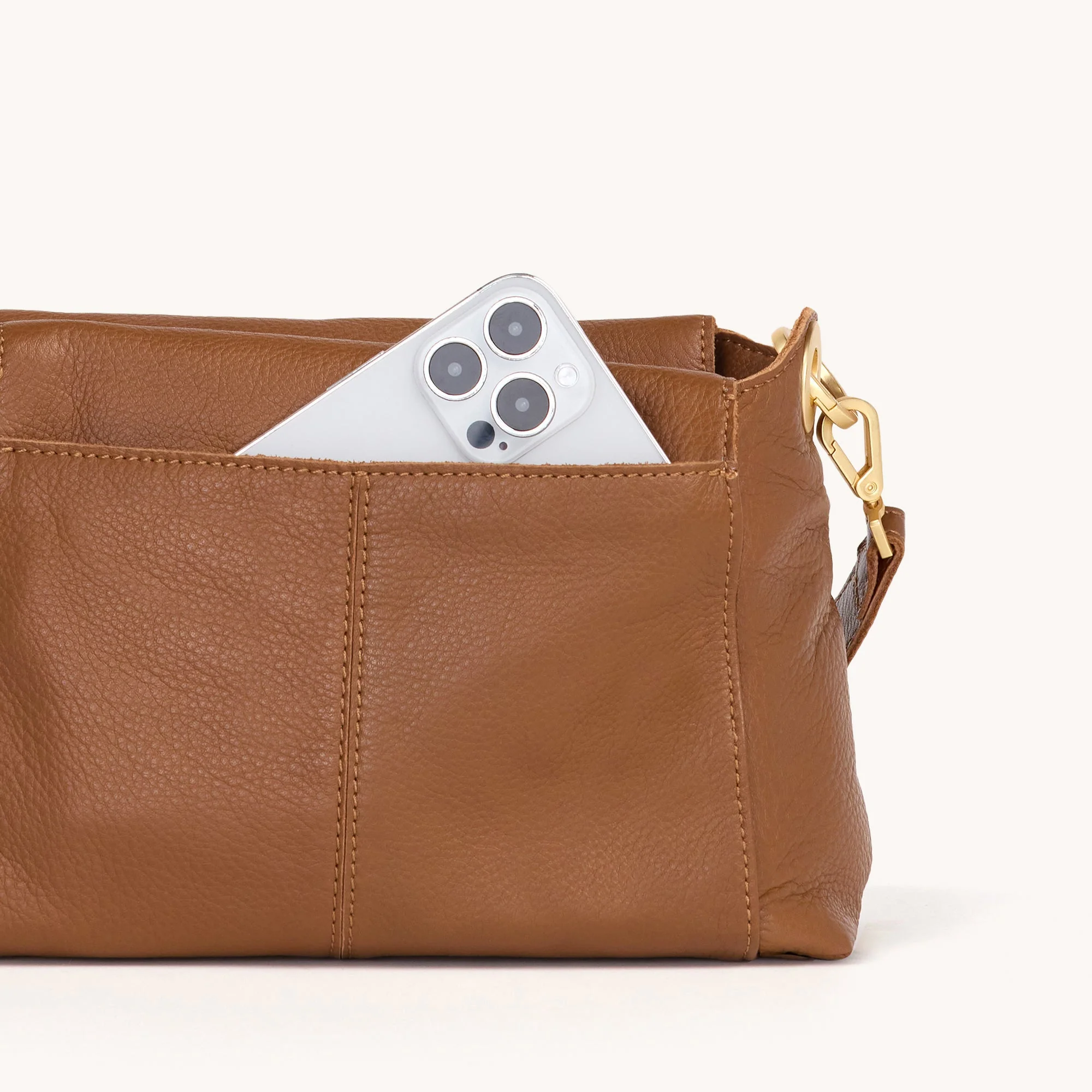 Bryant | Mahogany Pebble/Brushed Gold Red Zip | Med - Image 7