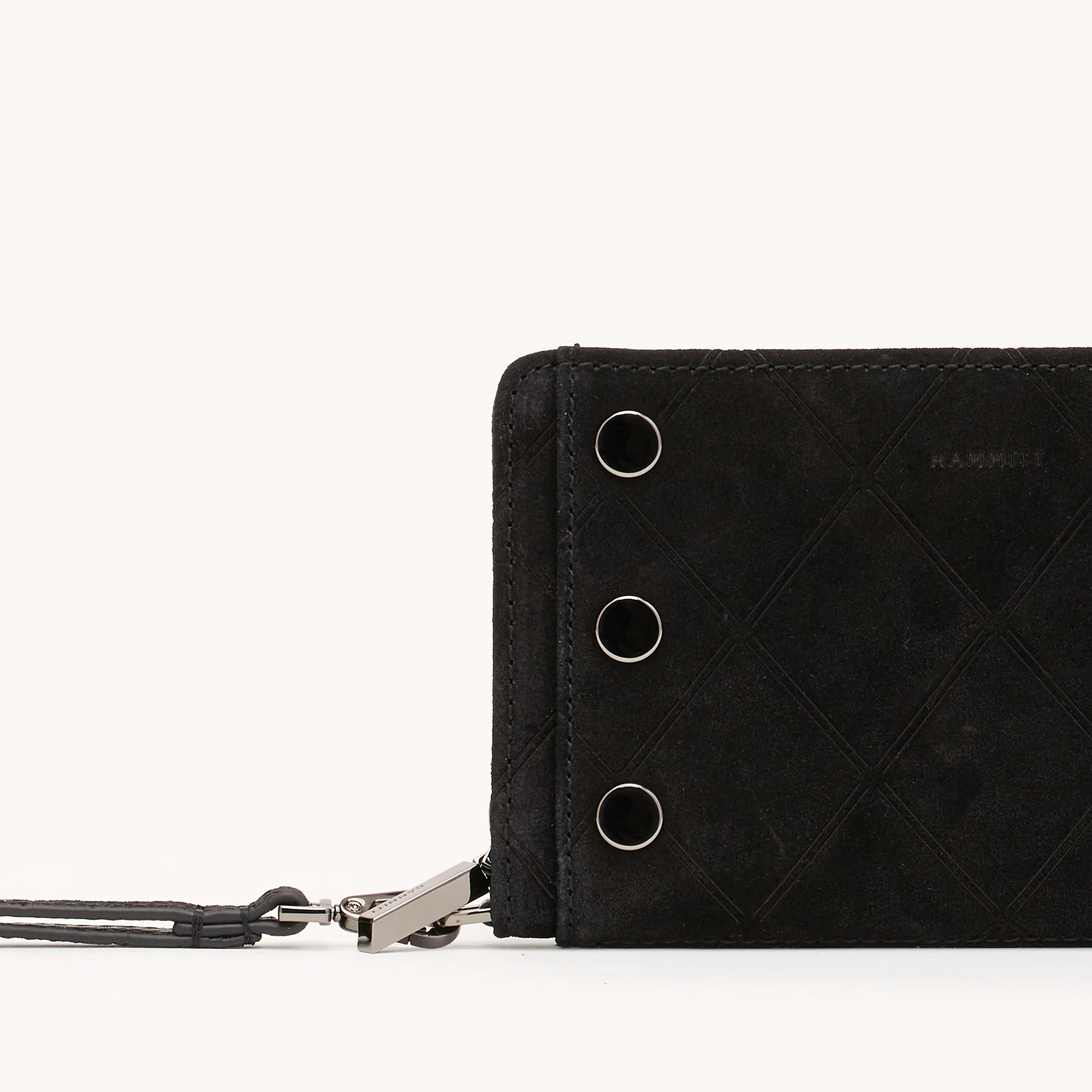 Bryant Wallet | Noir Diamond Suede/Gunmetal | Sml - Image 5