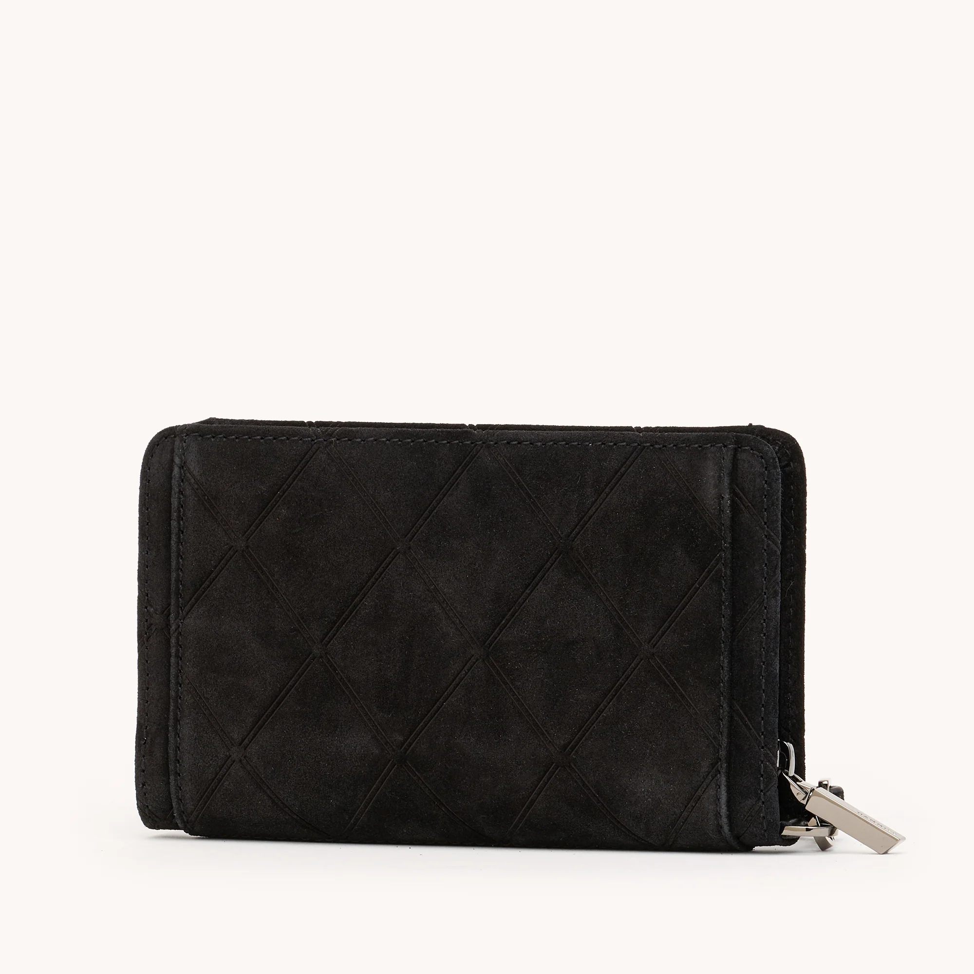 Bryant Wallet | Noir Diamond Suede/Gunmetal | Sml - Image 6