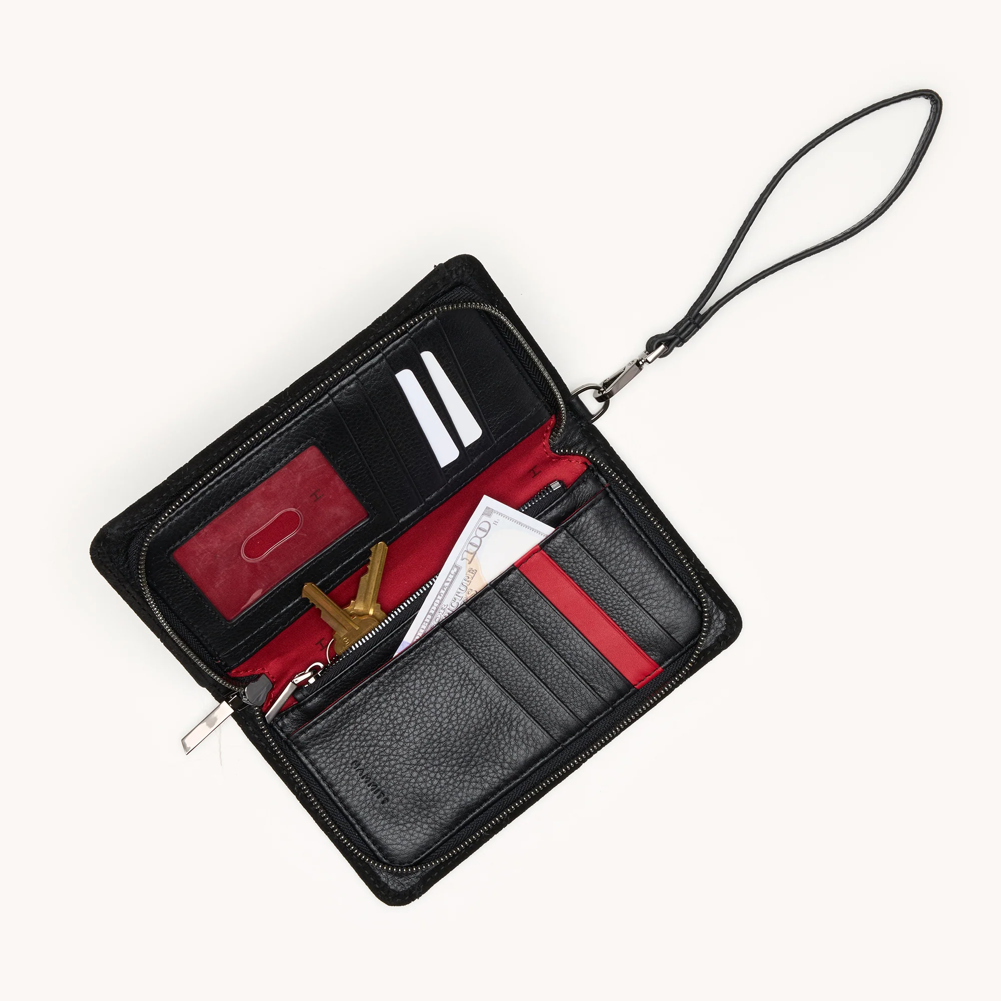 Bryant Wallet | Noir Diamond Suede/Gunmetal | Sml - Image 7