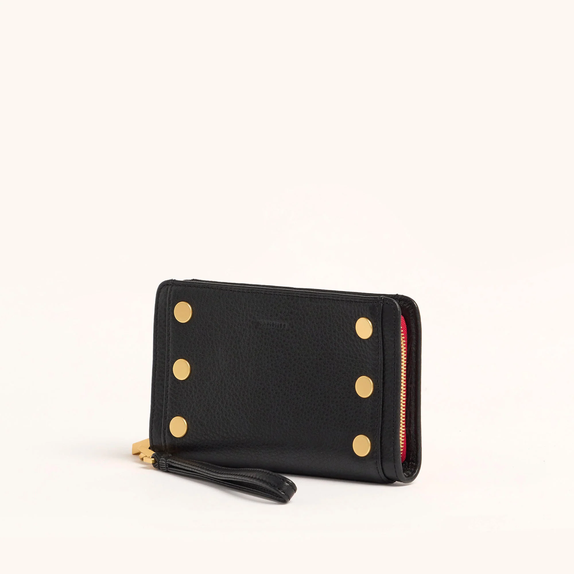 Bryant Wallet | Black/Brushed Gold Red Zip | SML - Image 3