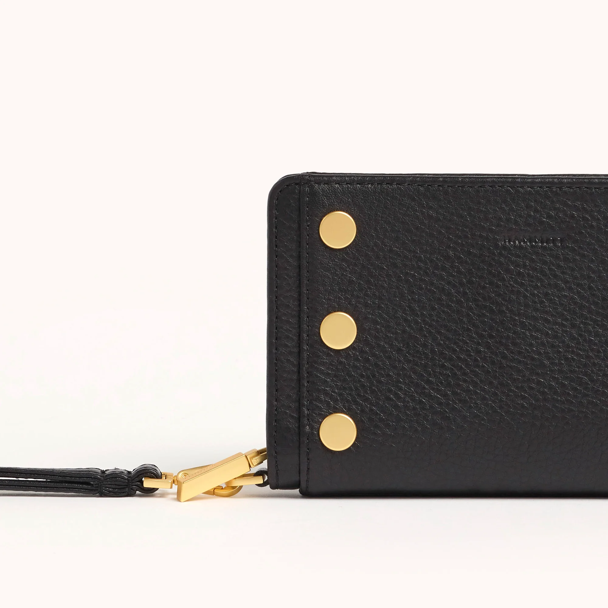 Bryant Wallet | Black/Brushed Gold Red Zip | SML - Image 4