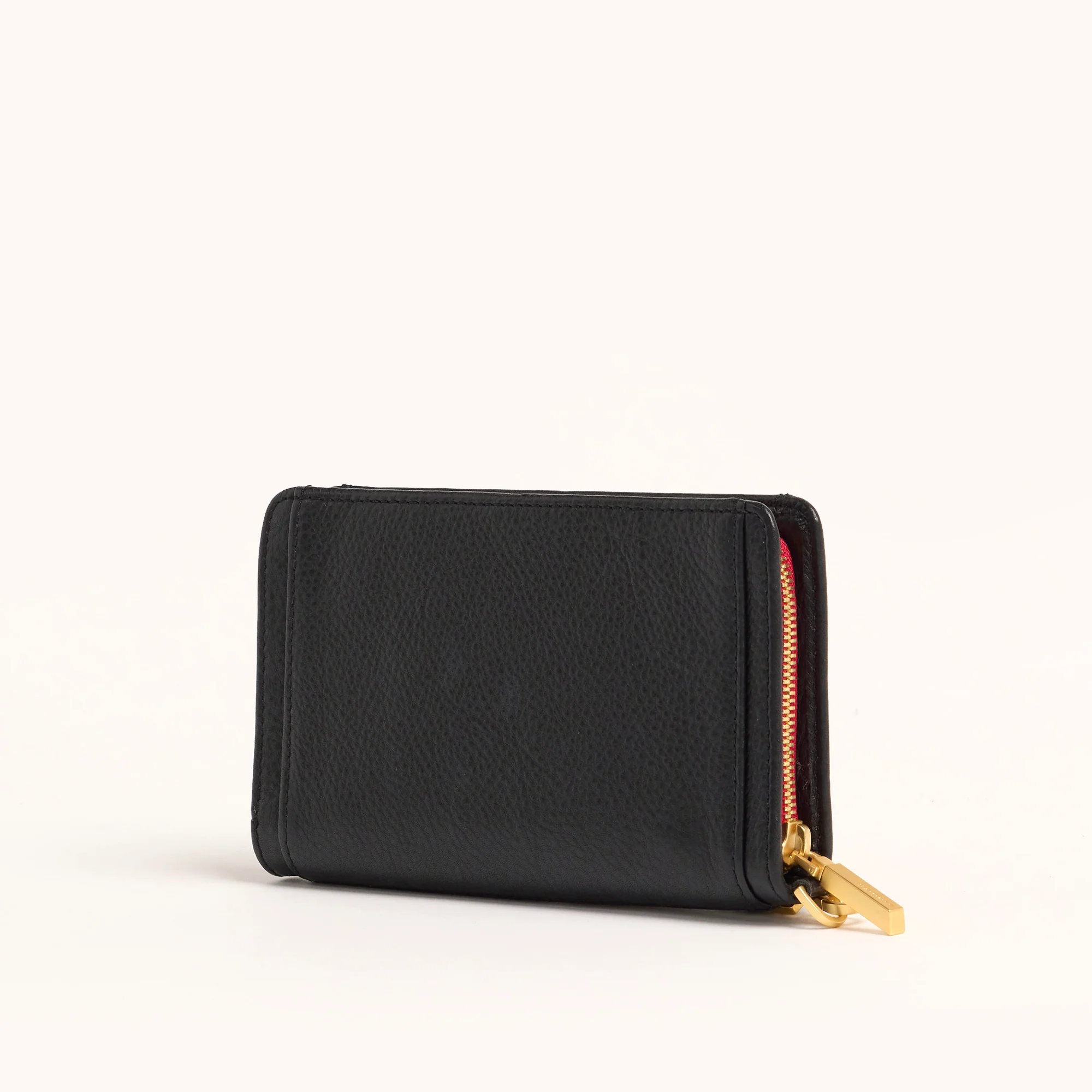 Bryant Wallet | Black/Brushed Gold Red Zip | SML - Image 5