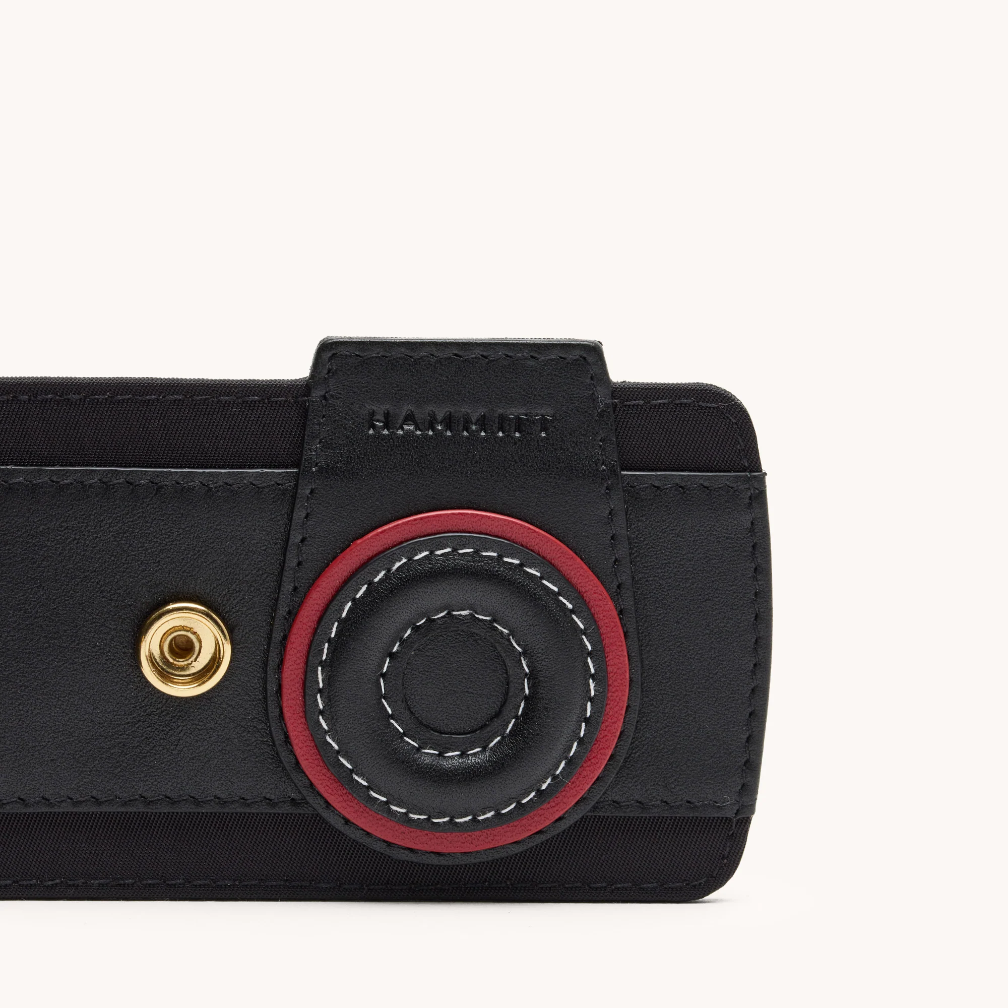 Camera Luggage Tag | Black Nylon/Gold - Image 7