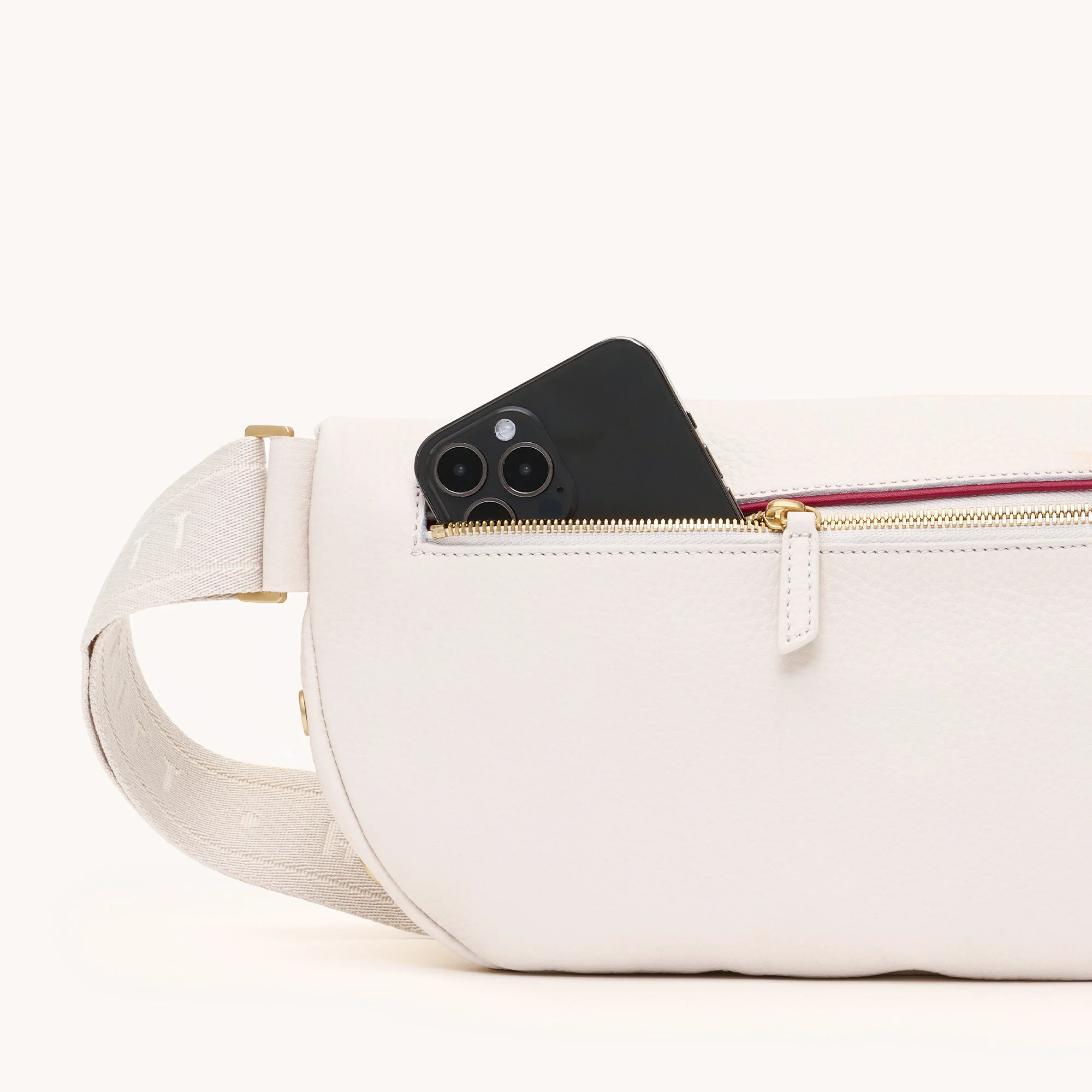 Charles Crossbody | Calla Lily White/Brushed Gold | Lrg - Image 3