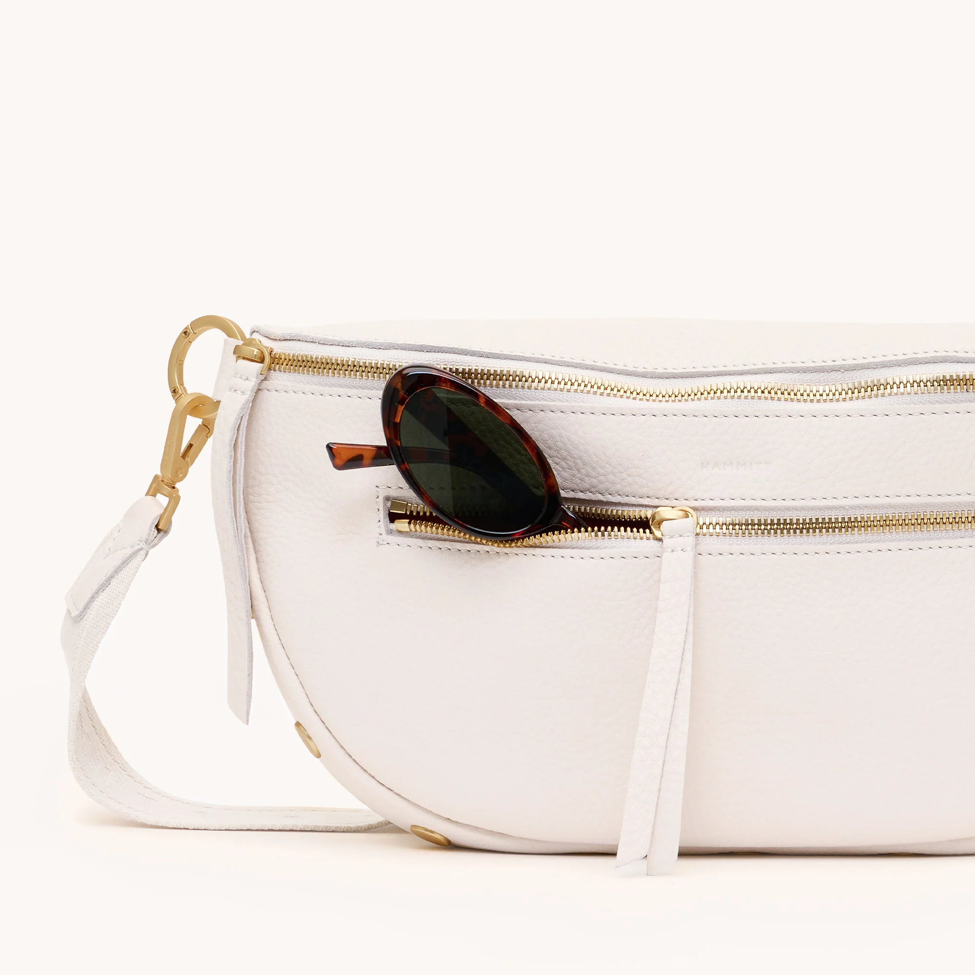 Charles Crossbody | Calla Lily White/Brushed Gold | Lrg - Image 5