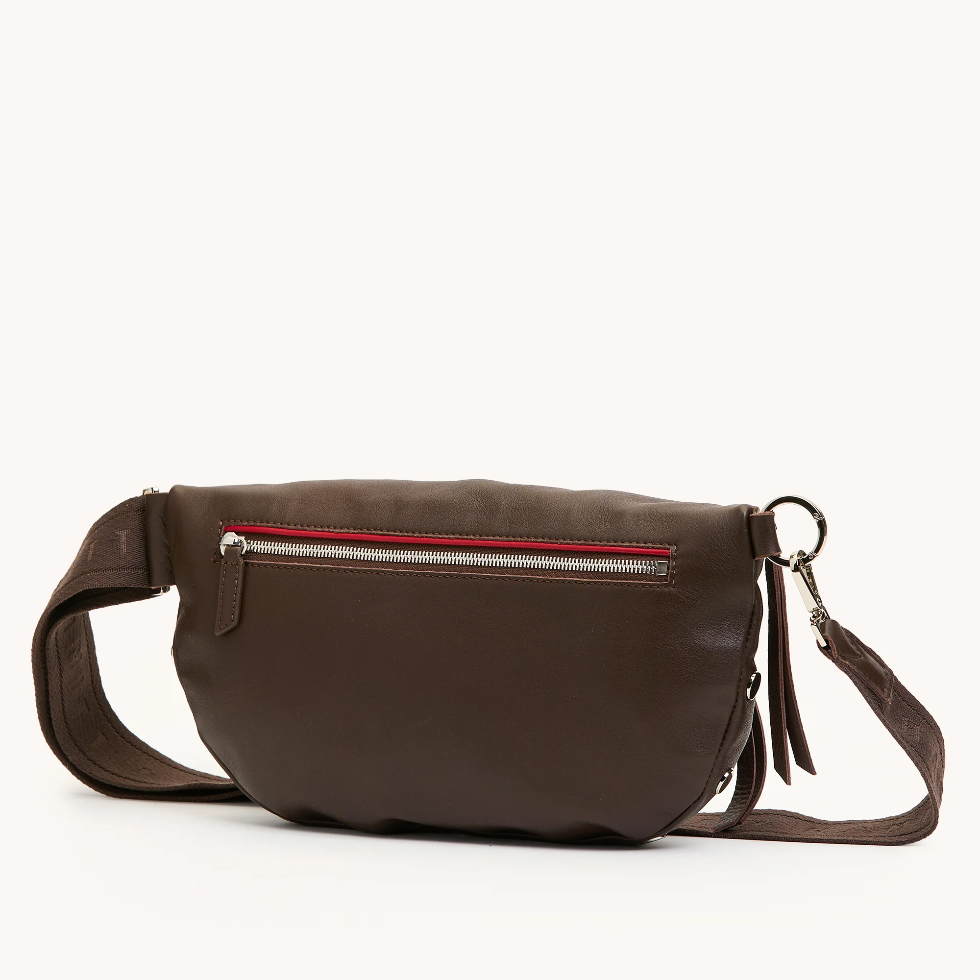 Charles Crossbody | Espresso Pebble/Silver | Lrg - Image 7