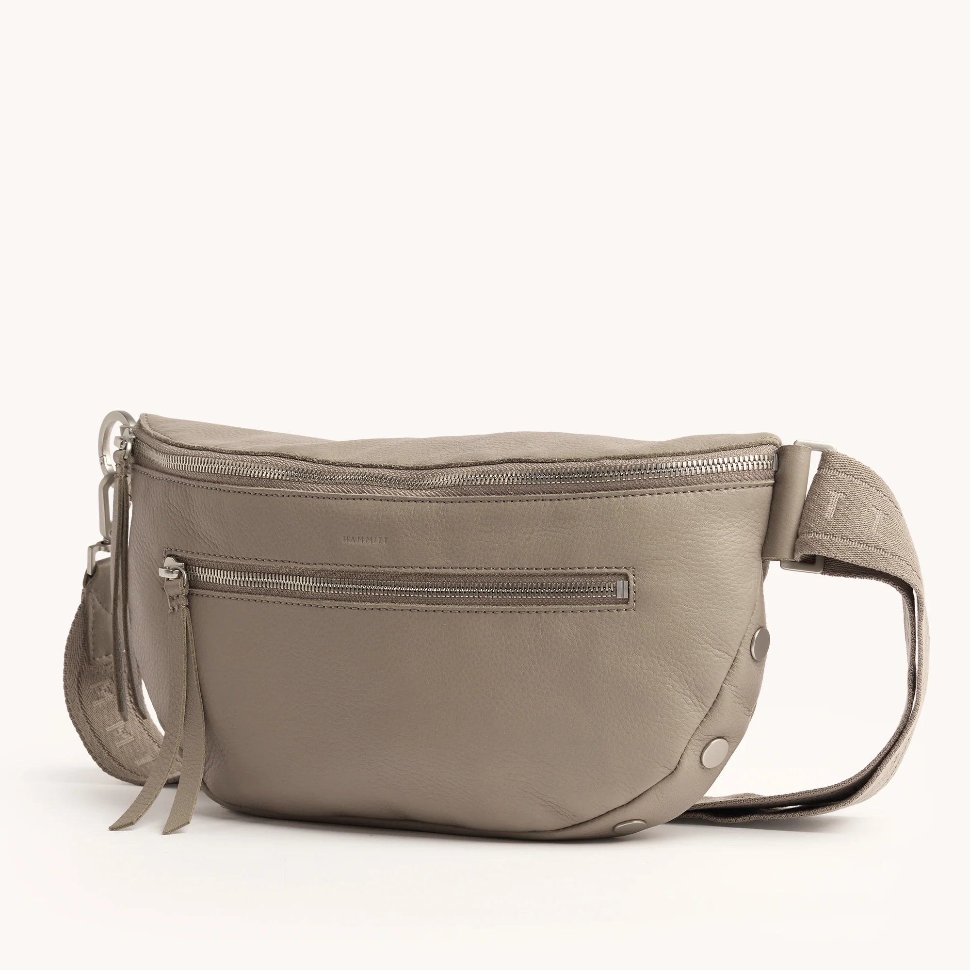 Charles Crossbody | Pewter Pebble/Brushed Silver | Lrg - Image 3