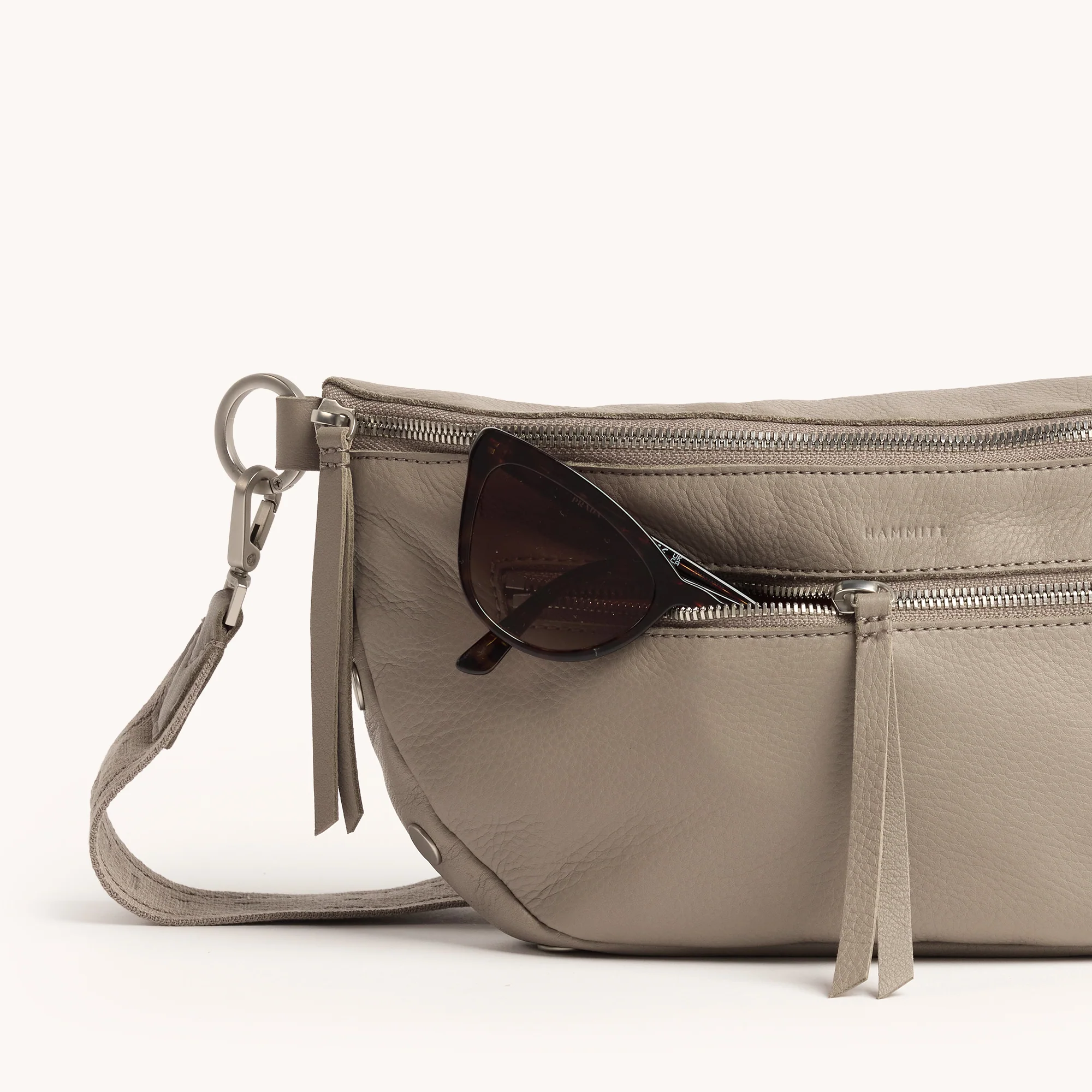 Charles Crossbody | Pewter Pebble/Brushed Silver | Lrg - Image 5