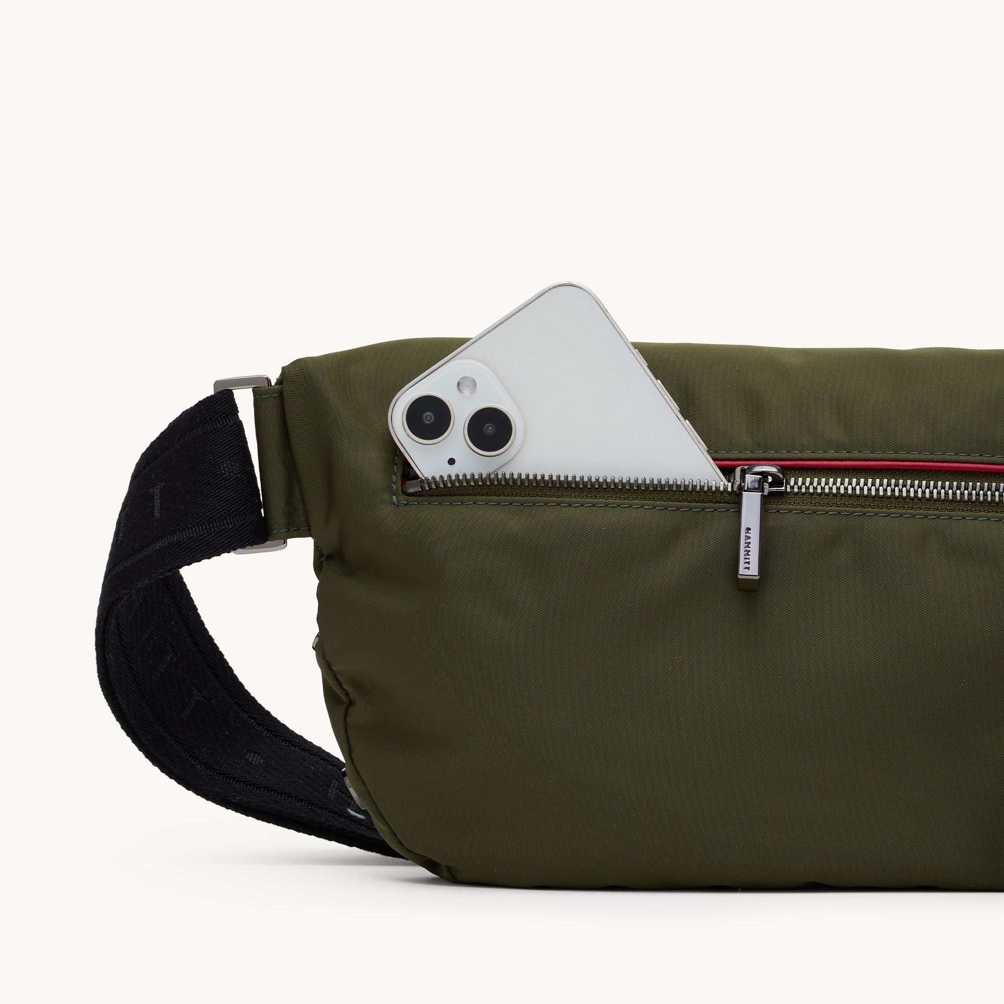 Charles Crossbody | Jade Nylon/Gunmetal | Lrg - Image 8