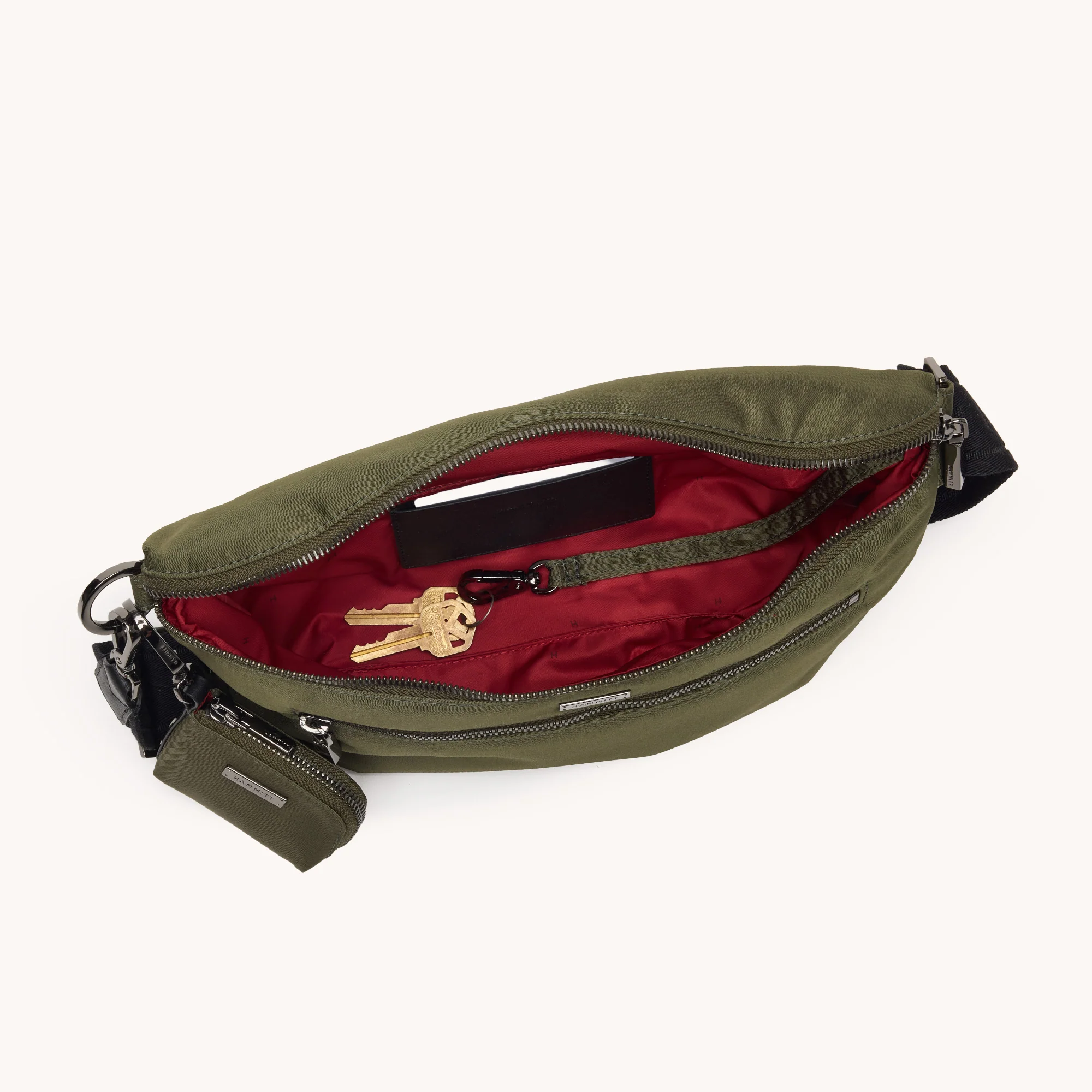 Charles Crossbody | Jade Nylon/Gunmetal | Lrg - Image 9