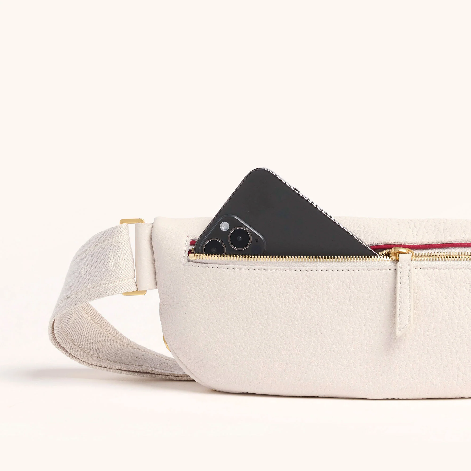 Charles Crossbody | Calla Lily White/Brushed Gold | Med - Image 6