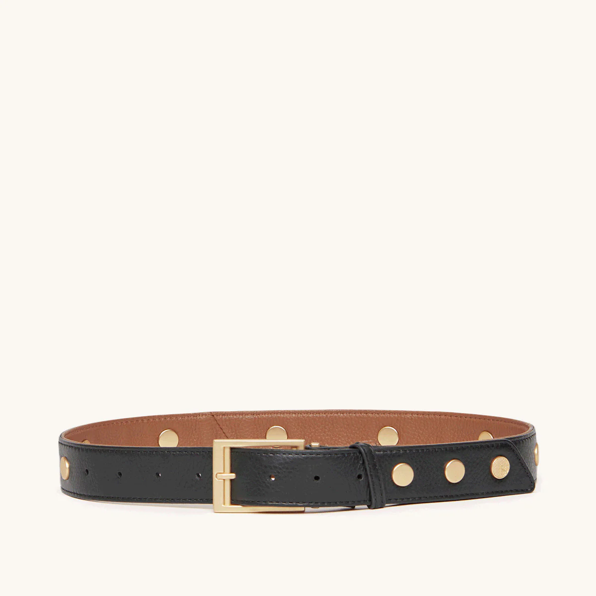 Charlie Rev Riveted | Black/Mahogany Pebble/Brushed Gold | Lrg - Image 3
