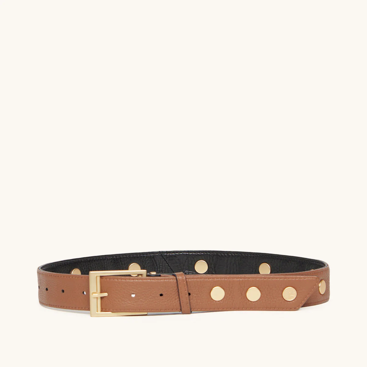 Charlie Rev Riveted | Black/Mahogany Pebble/Brushed Gold | Lrg - Image 4