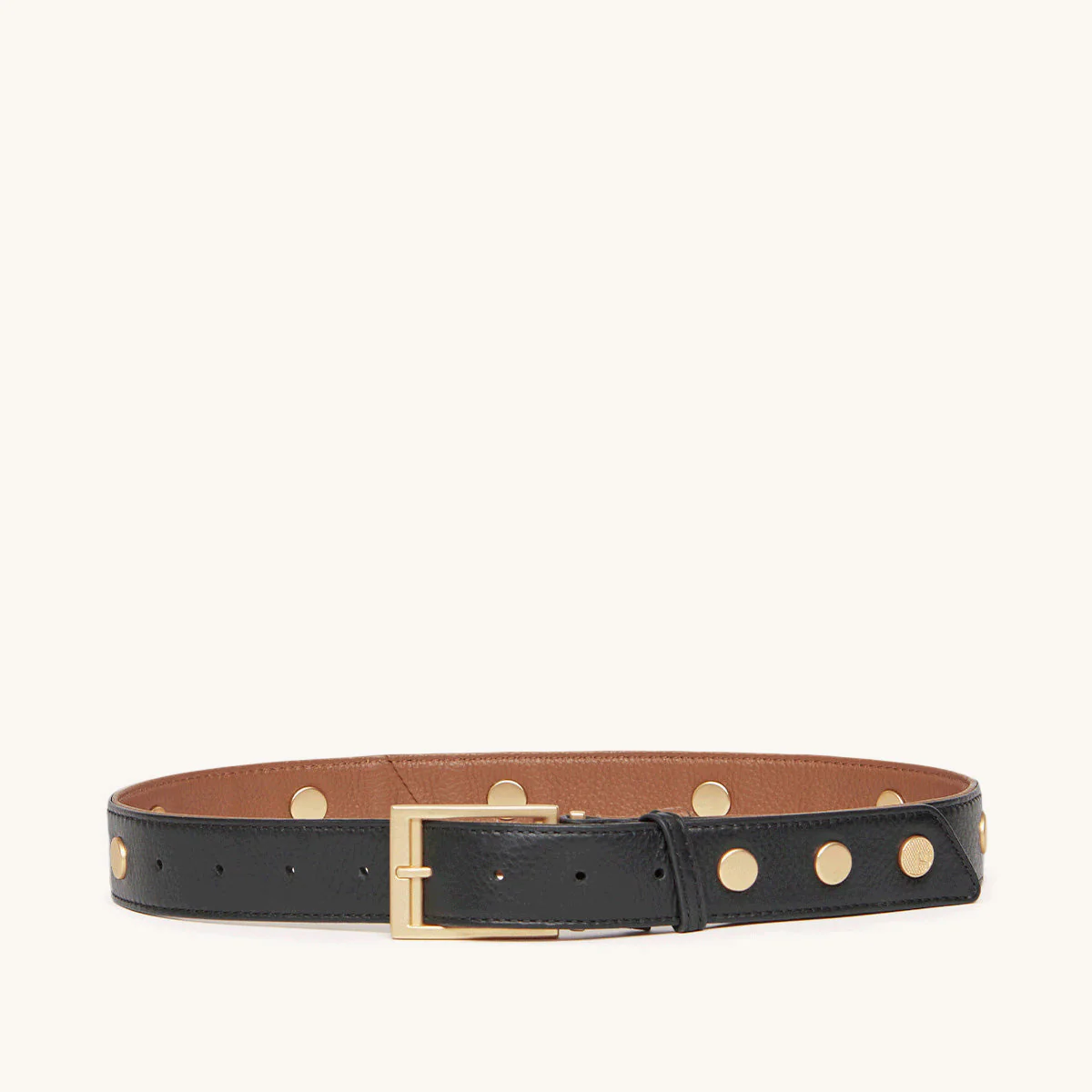 Charlie Rev Riveted | Black/Mahogany Pebble/Brushed Gold | Lrg - Image 5