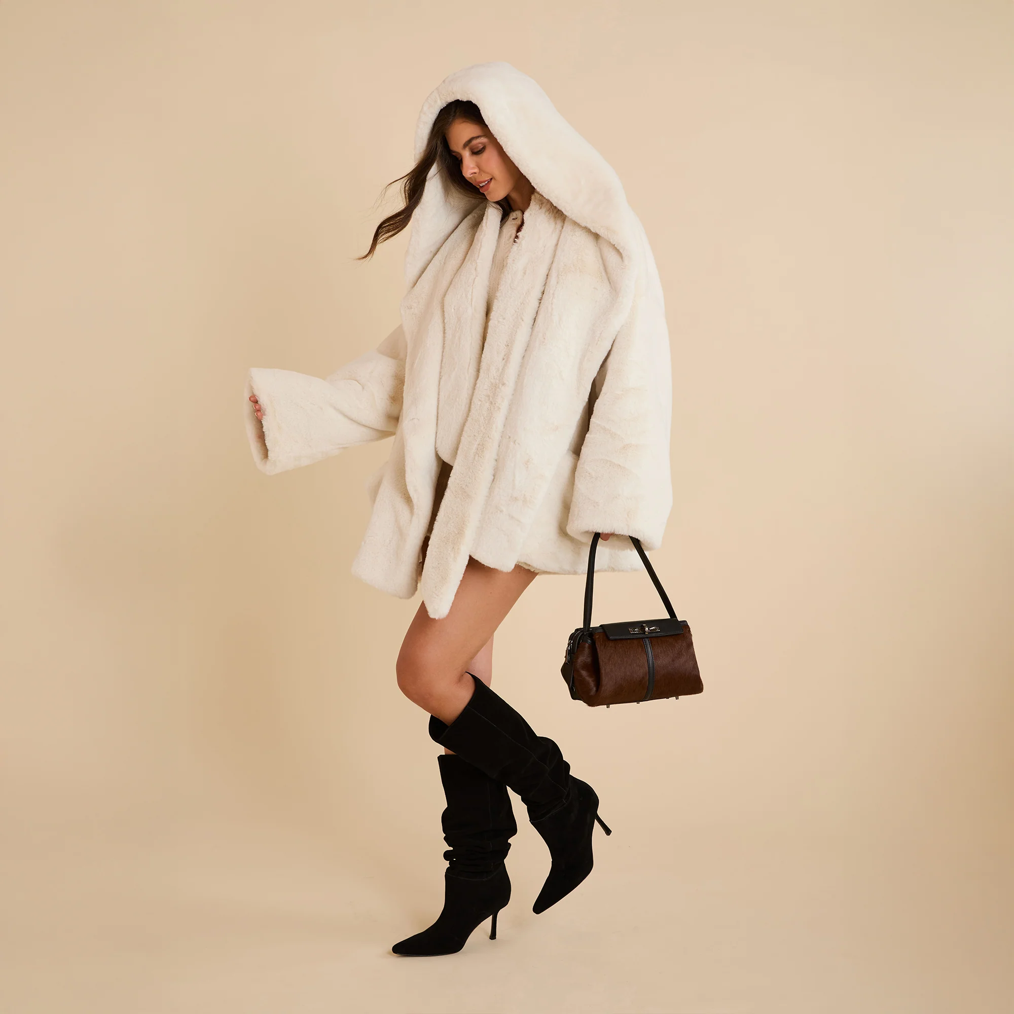 Charlotte | Calf Hair/Gunmetal | Med - Image 3