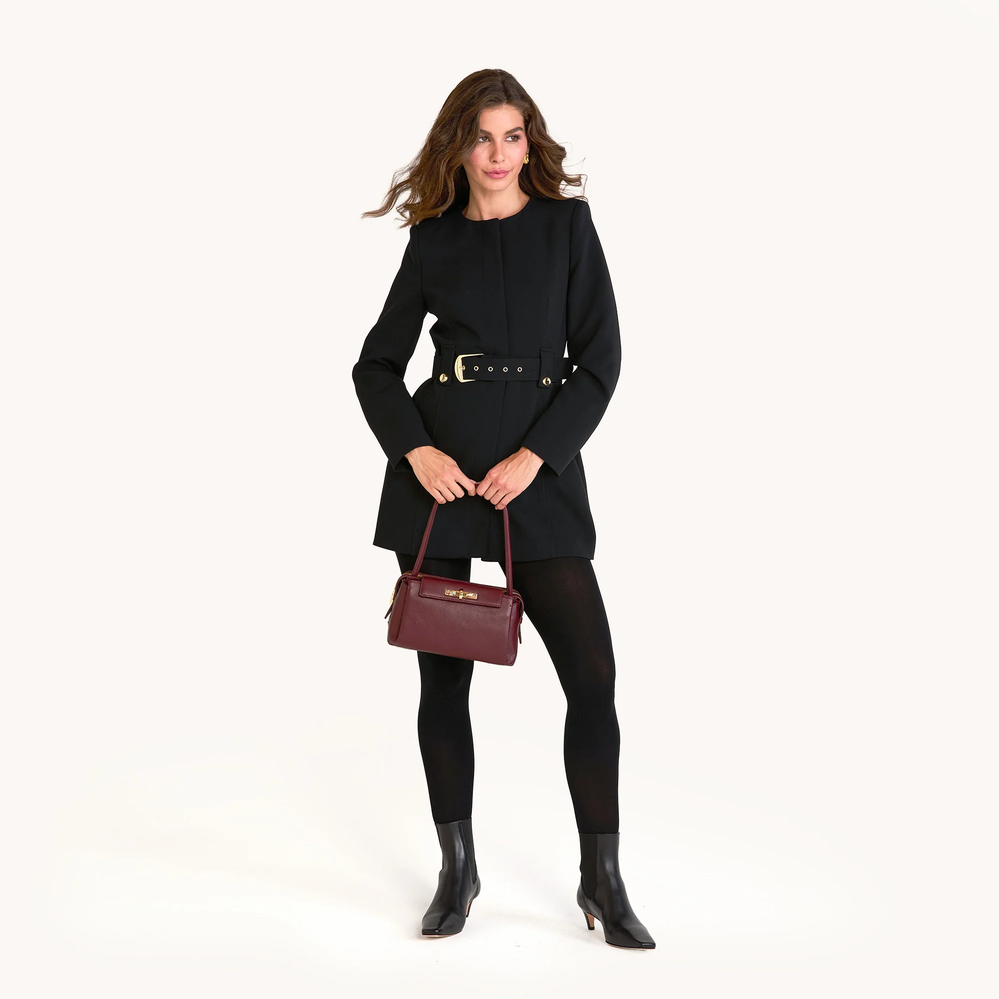 Charlotte | Cherrywood Pebble/Gold | Med - Image 3