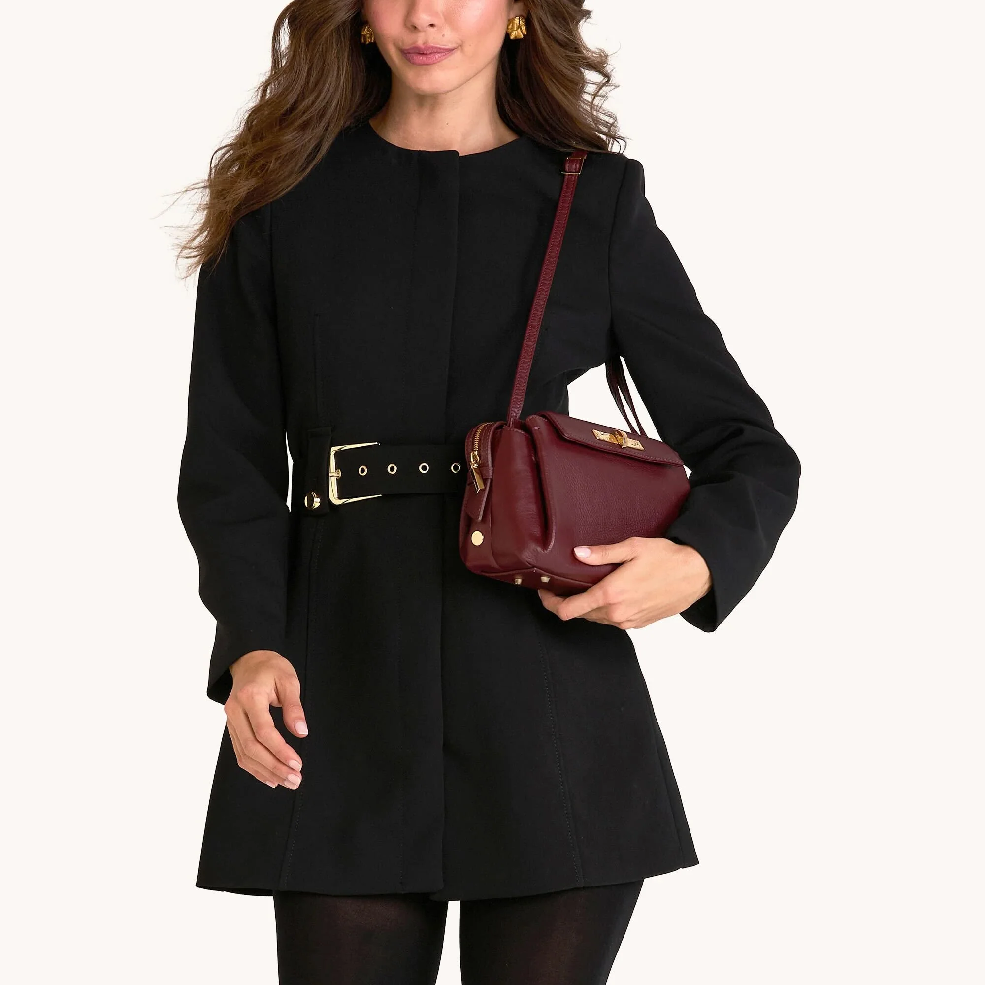 Charlotte | Cherrywood Pebble/Gold | Med - Image 4