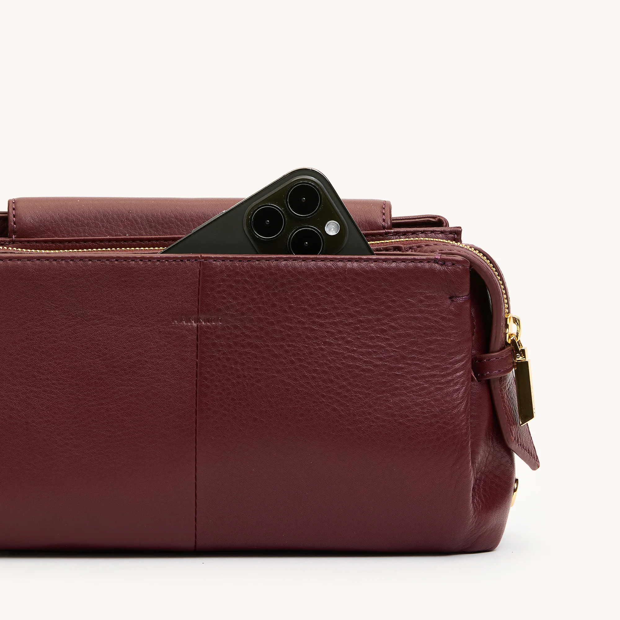 Charlotte | Cherrywood Pebble/Gold | Med - Image 6