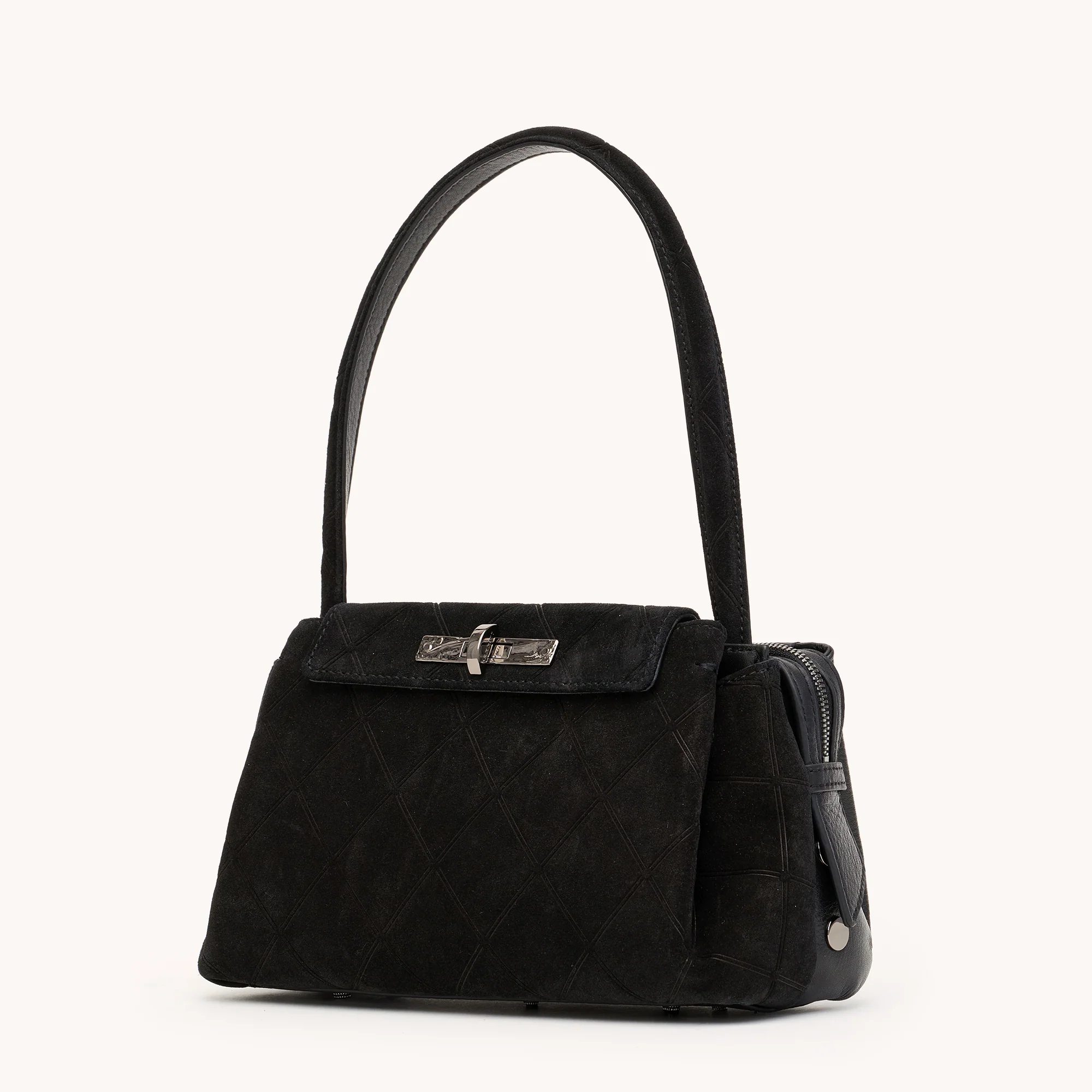 Charlotte | Noir Diamond Suede/Gunmetal | Med - Image 7