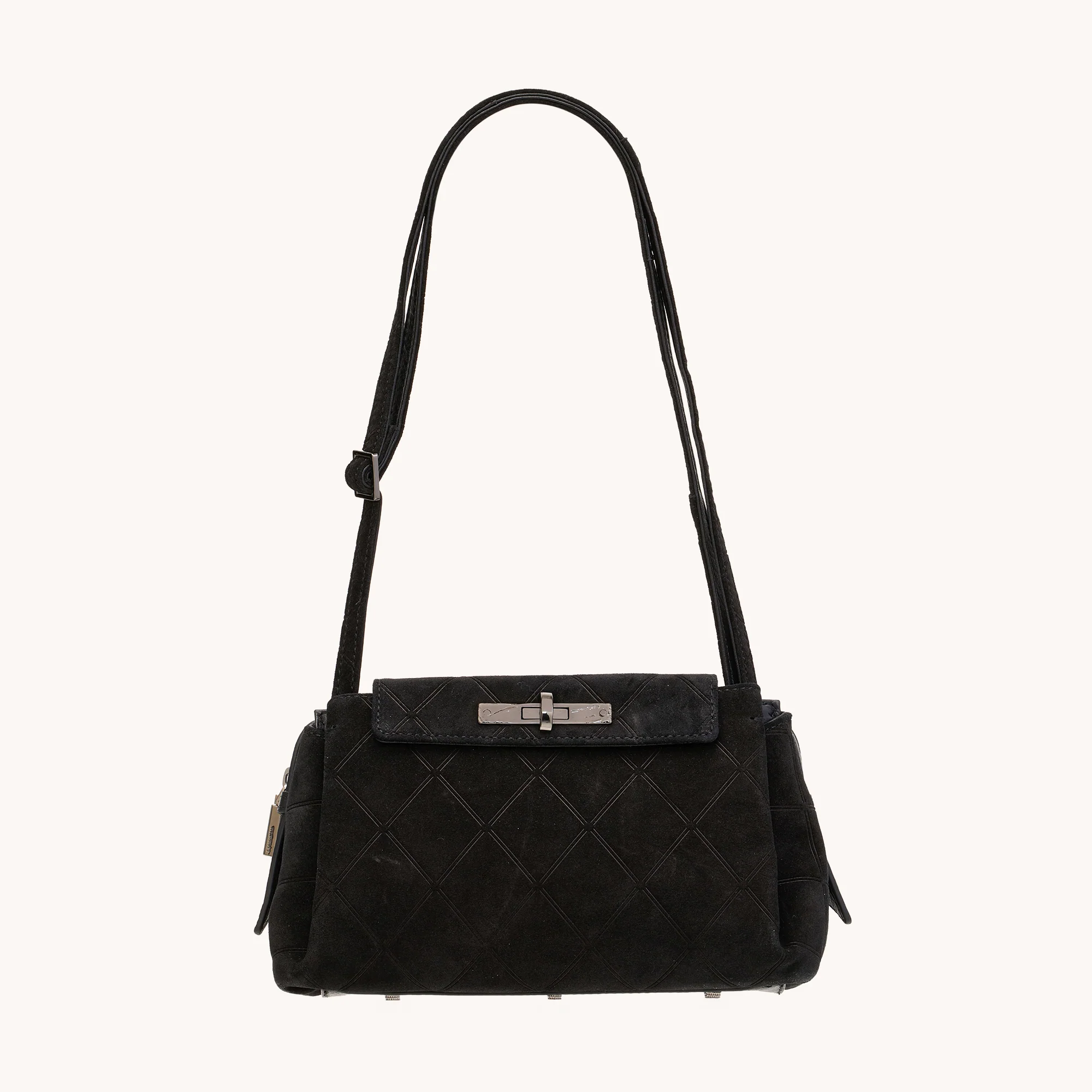 Charlotte | Noir Diamond Suede/Gunmetal | Med - Image 8