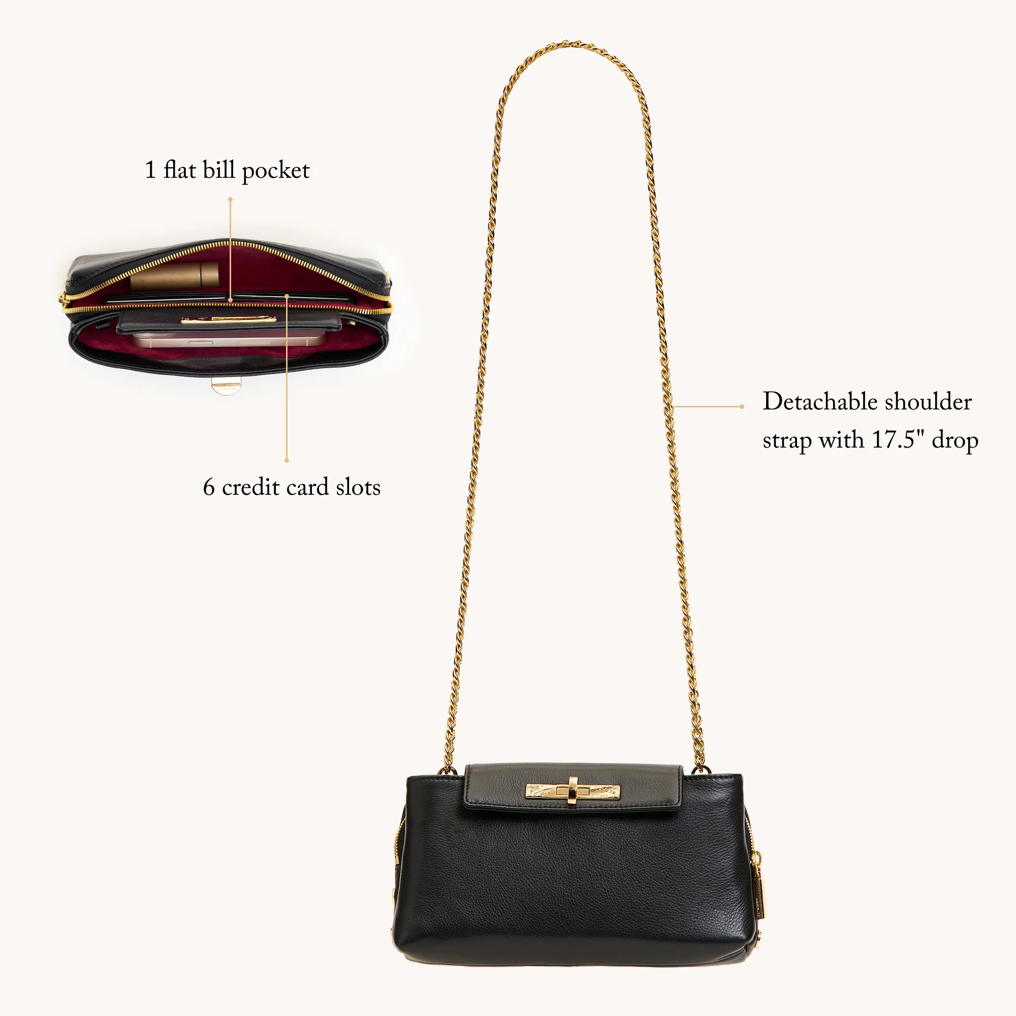 Charlotte | Black/Gold | Sml - Image 10