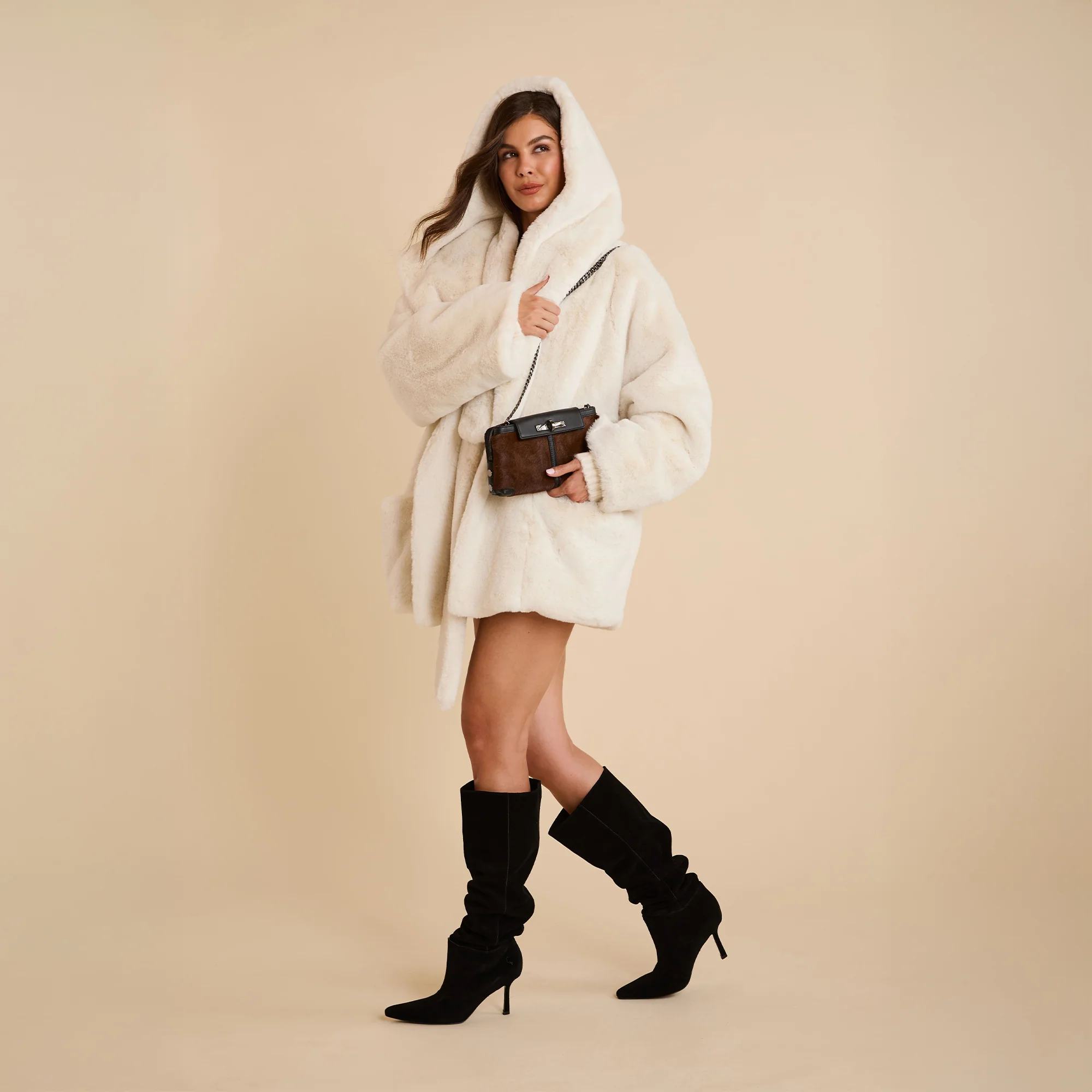 Charlotte | Calf Hair/Gunmetal | Sml - Image 3