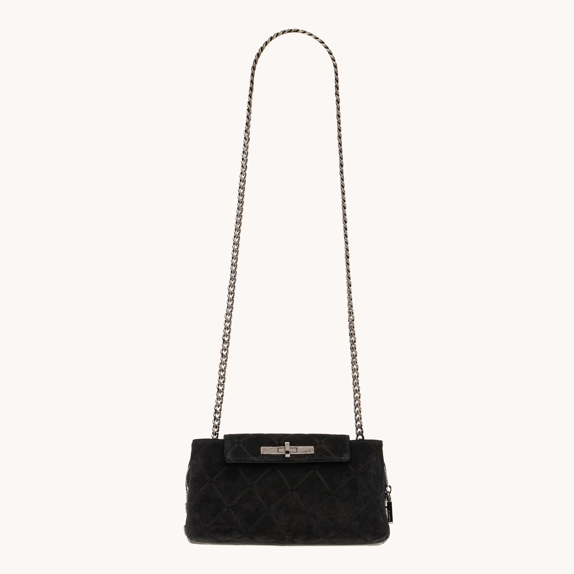 Charlotte | Noir Diamond Suede/Gunmetal | Sml - Image 6