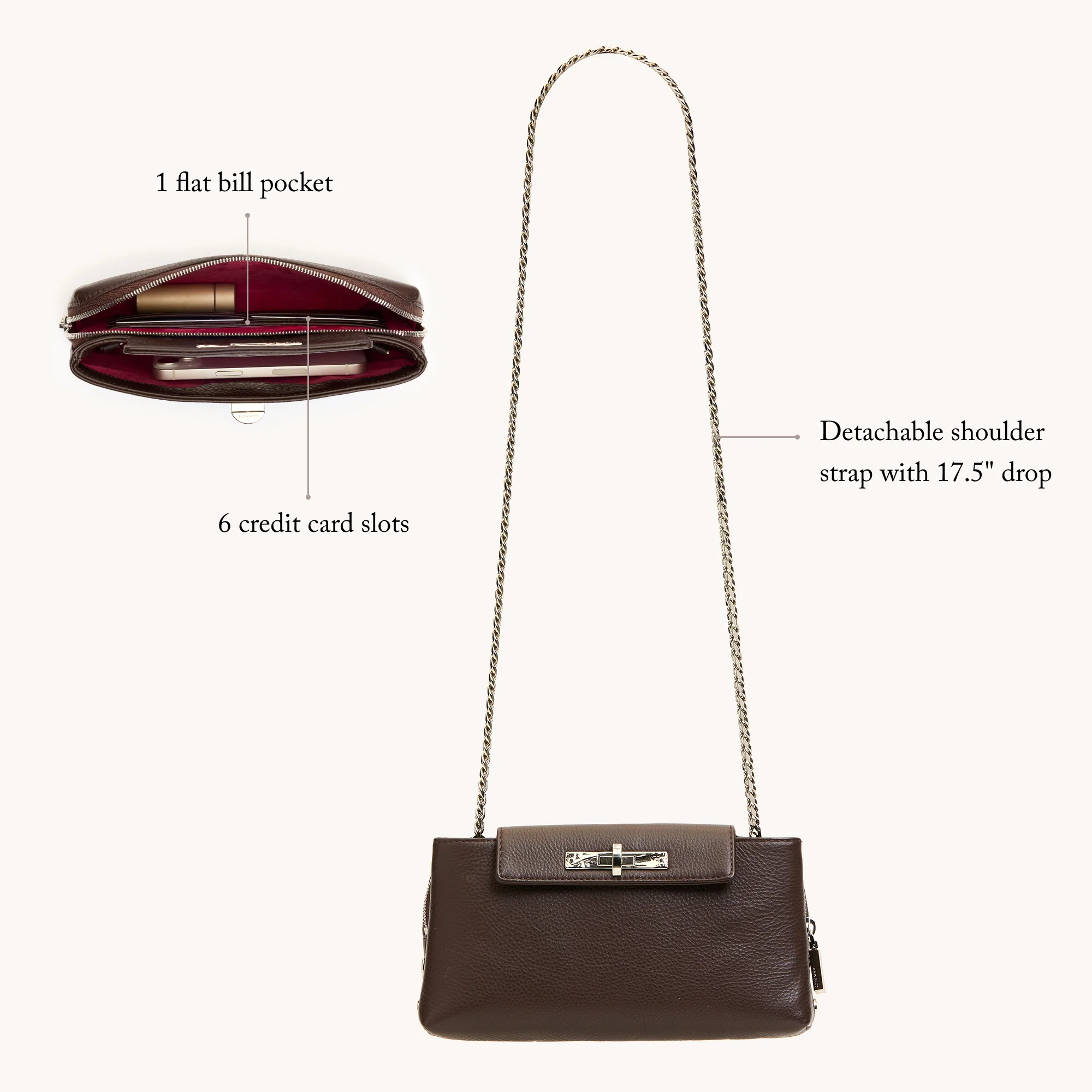Charlotte | Espresso Pebble/Silver | Sml - Image 9