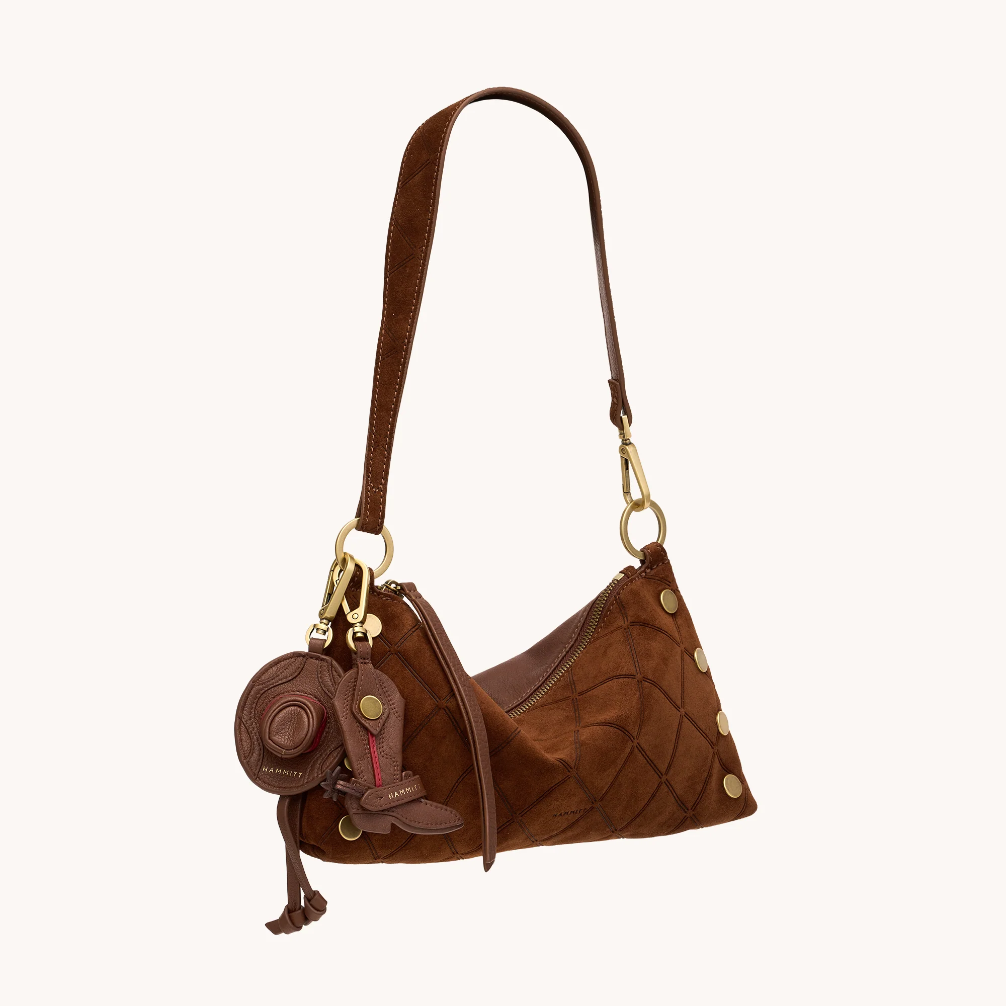 Cowboy Russ Charm | Chocolate Diamond Pebble/Antique Gold - Image 3