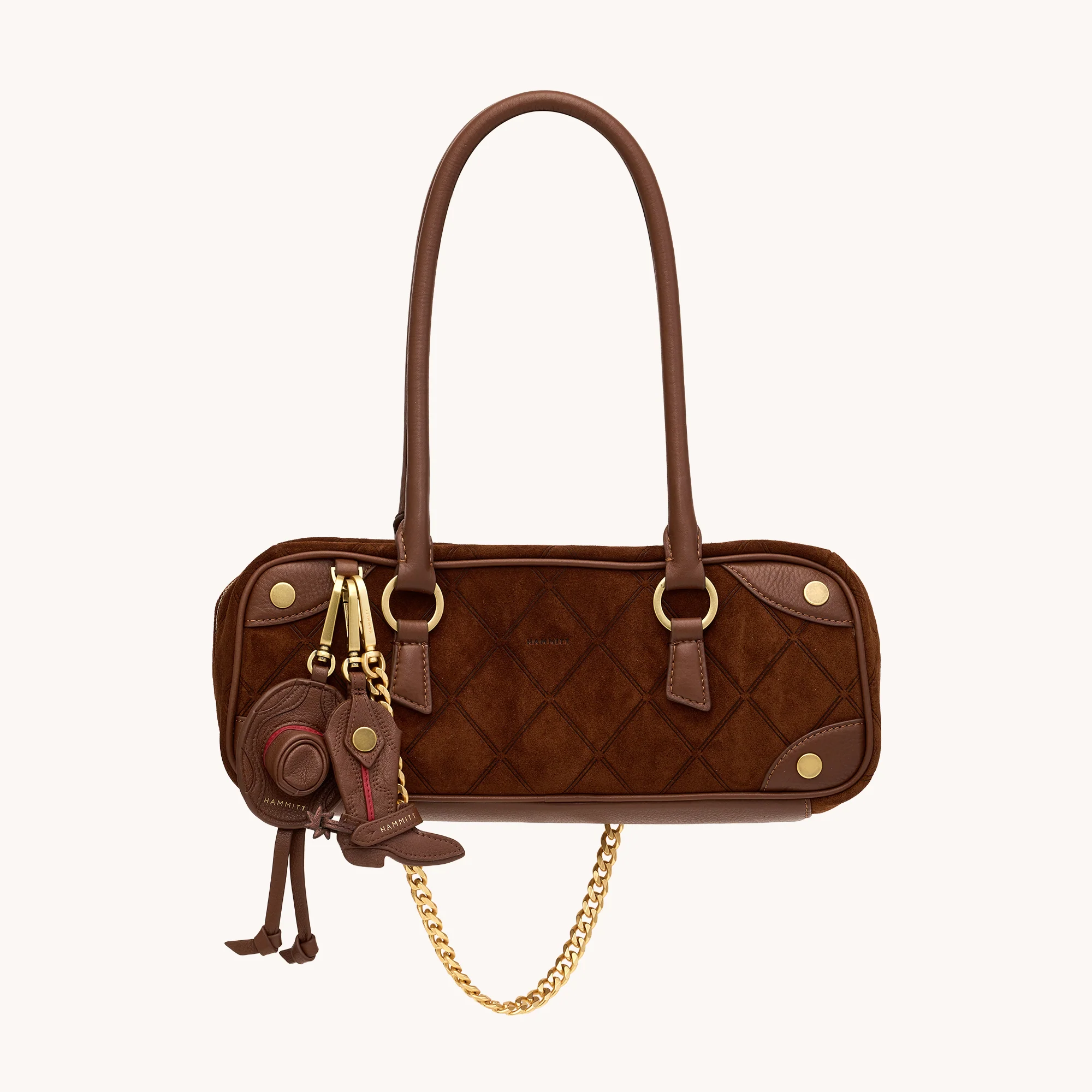 Cowboy Russ Charm | Chocolate Diamond Pebble/Antique Gold - Image 6