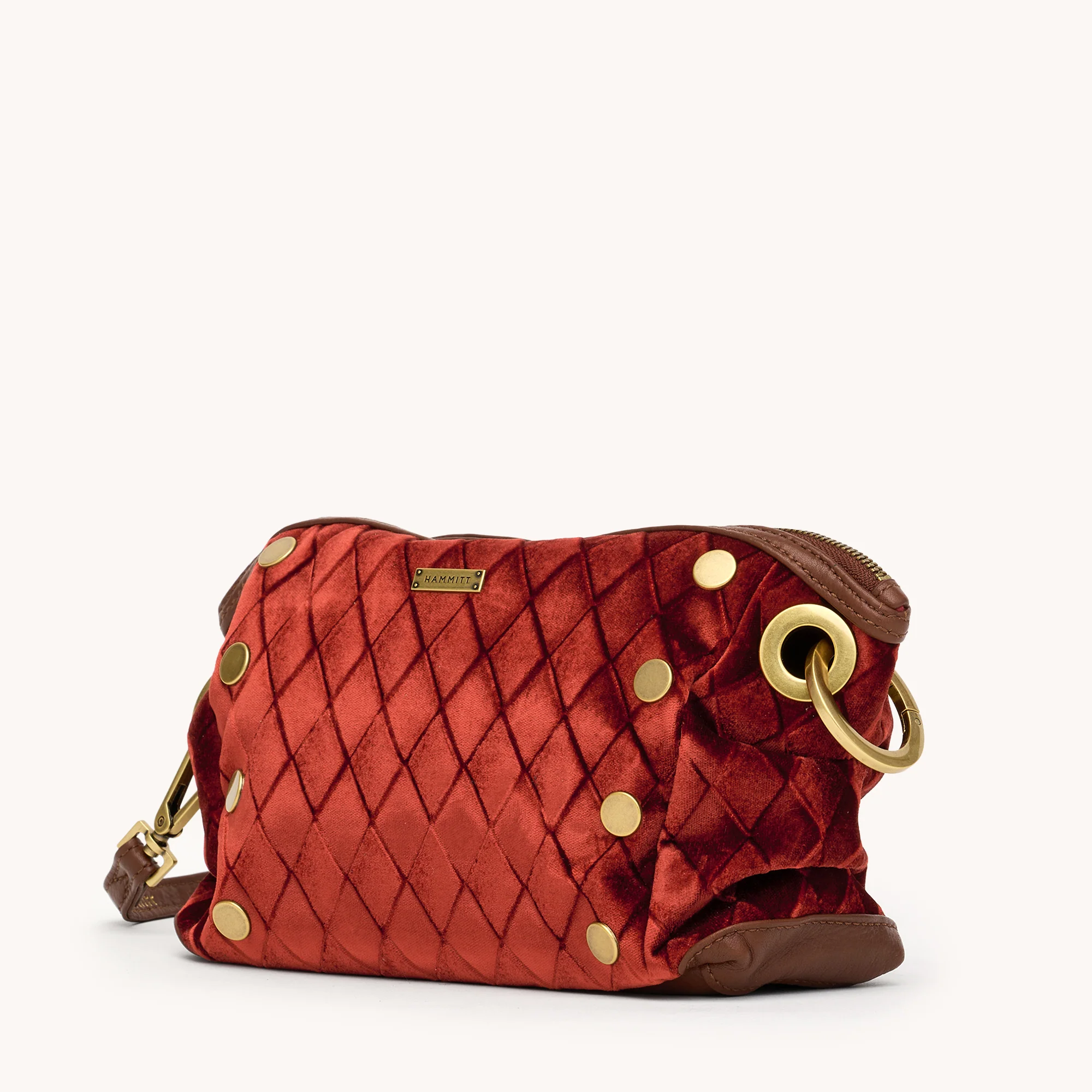 Daniel Crossbody Clutch | Monarch Velvet/Antique Gold | Sml - Image 6
