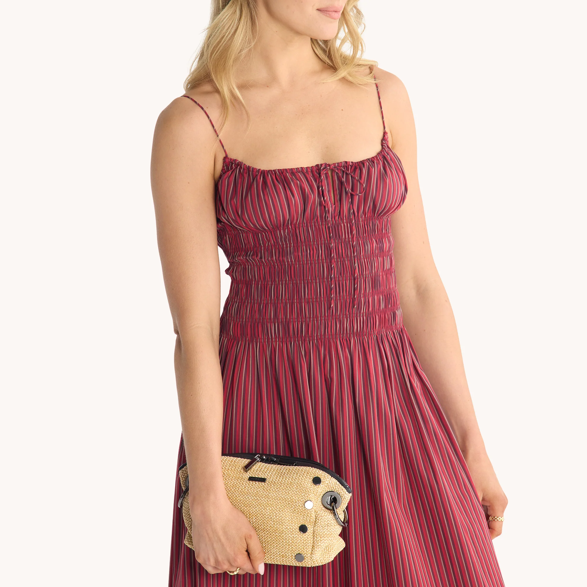 Daniel Crossbody Clutch | Chaparral Raffia/Gunmetal | Sml - Image 11