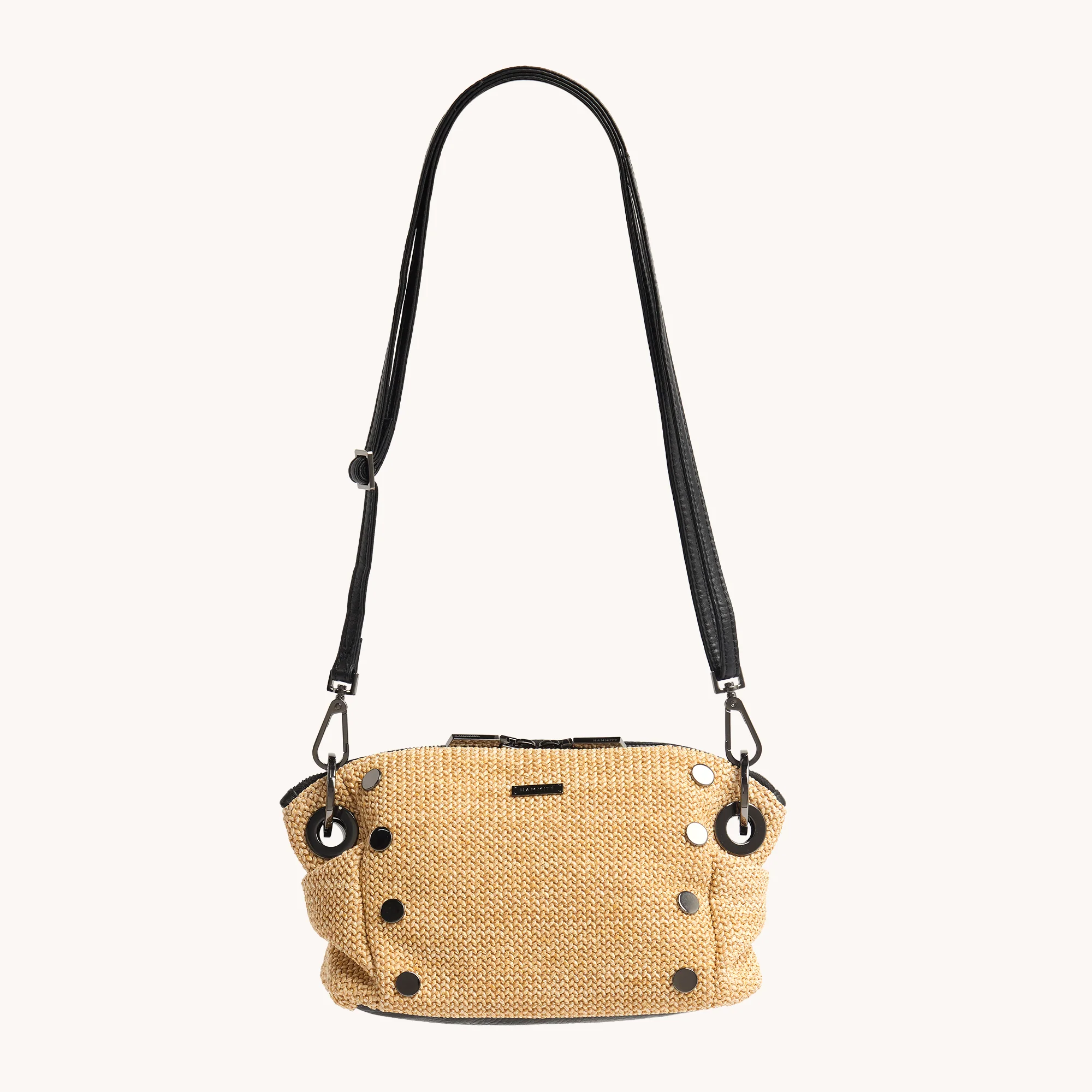 Daniel Crossbody Clutch | Chaparral Raffia/Gunmetal | Sml - Image 6