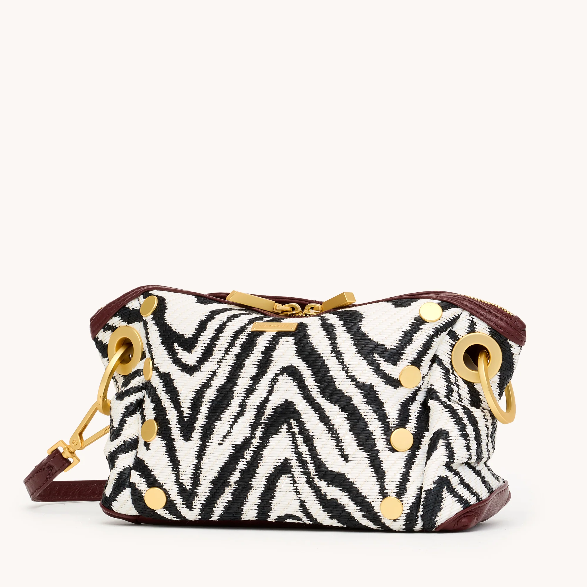 Daniel Crossbody Clutch | Zebra/Brushed Gold | Sml - Image 5