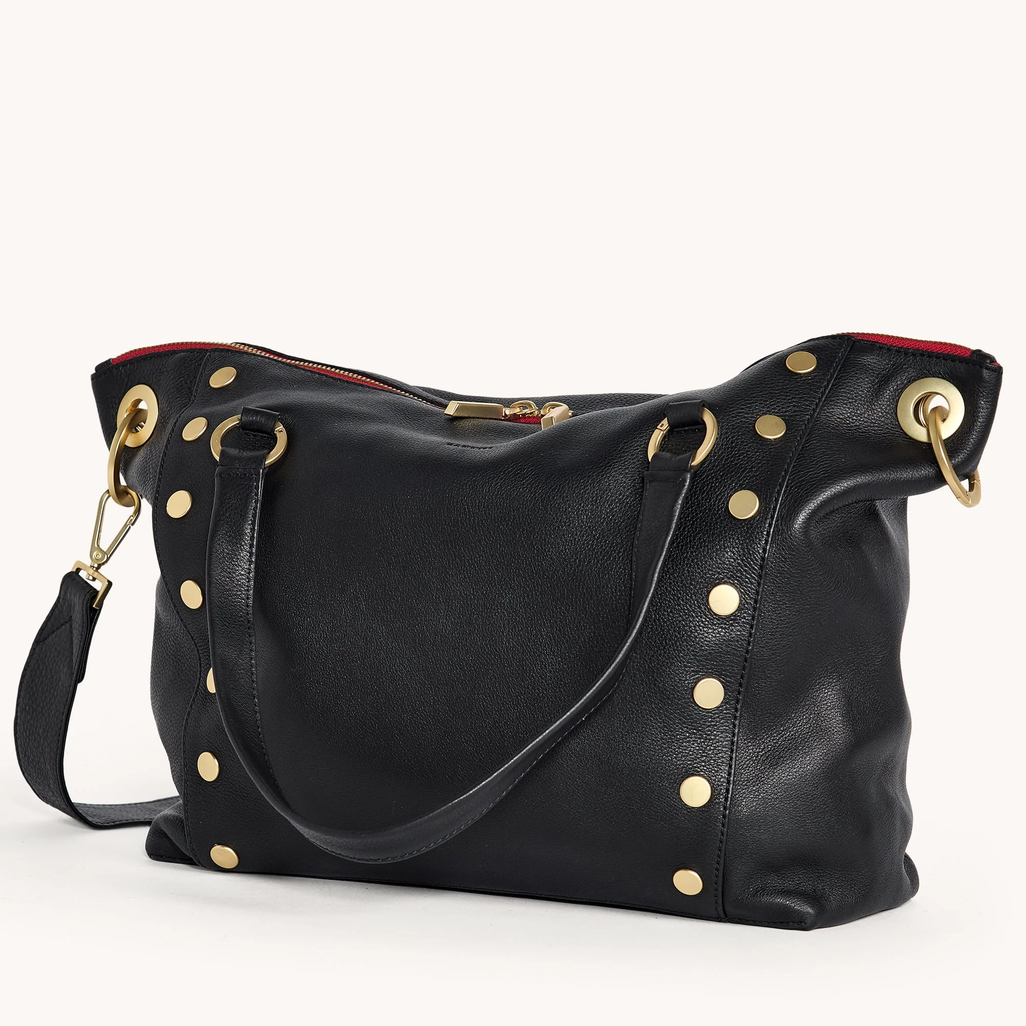 Daniel | Black/Brushed Gold Red Zip | Lrg - Image 4
