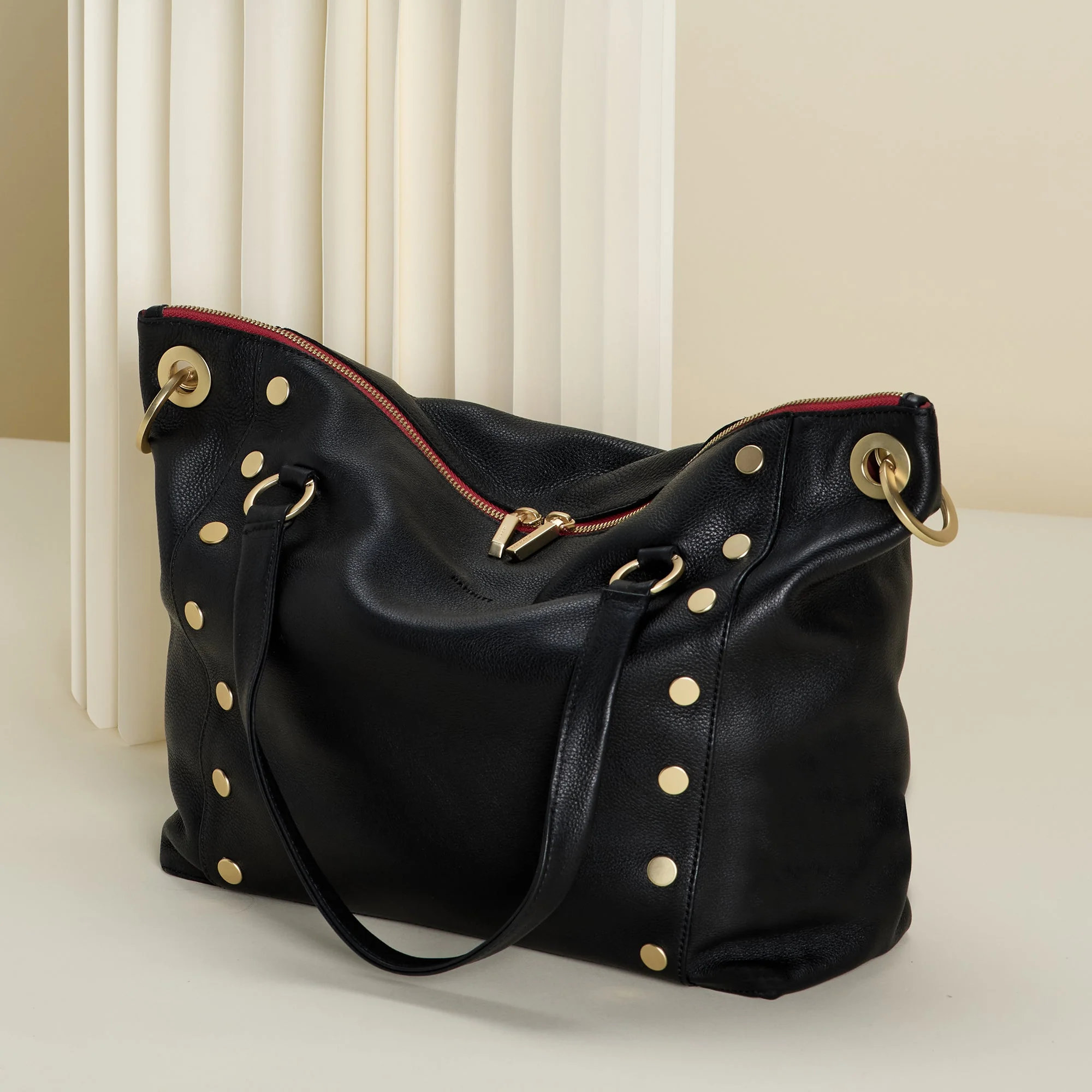 Daniel | Black/Brushed Gold Red Zip | Lrg - Image 8