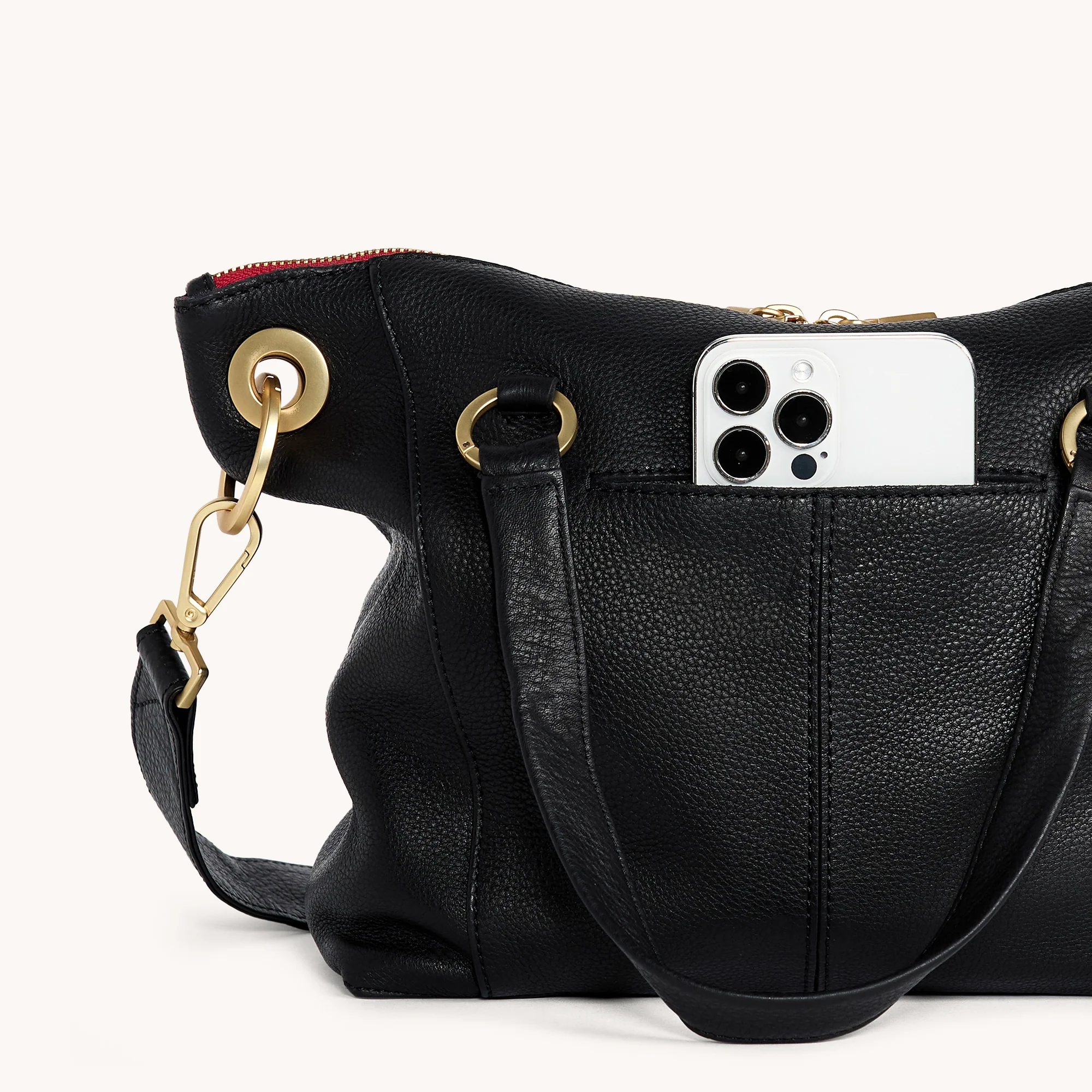 Daniel | Black/Brushed Gold Red Zip | Med - Image 9