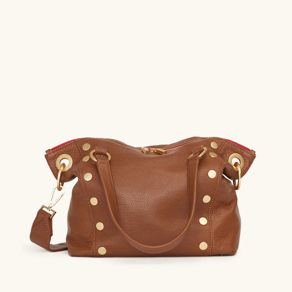 Daniel | Mahogany Pebble/Brushed Gold Red Zip | Med - Image 3