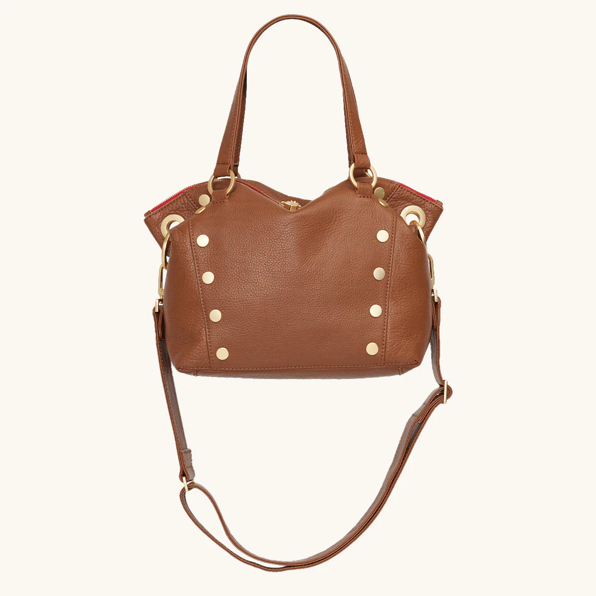 Daniel | Mahogany Pebble/Brushed Gold Red Zip | Med - Image 4