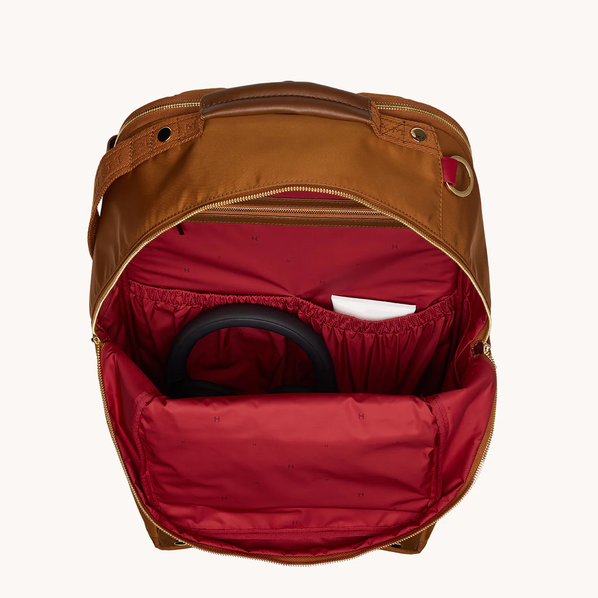 Eden Backpack | Amber Nylon/Gold - Image 11