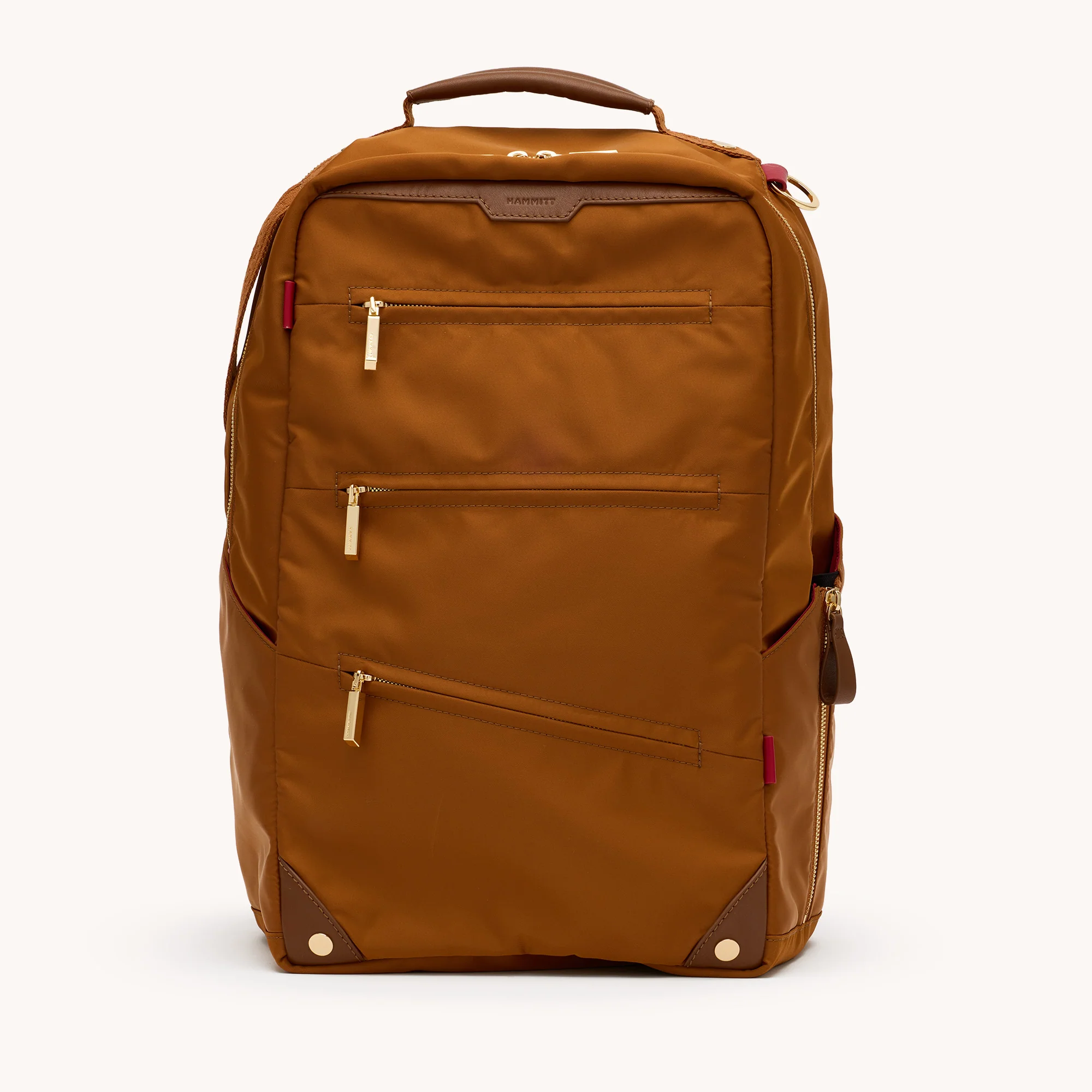 Eden Backpack | Amber Nylon/Gold - Image 6