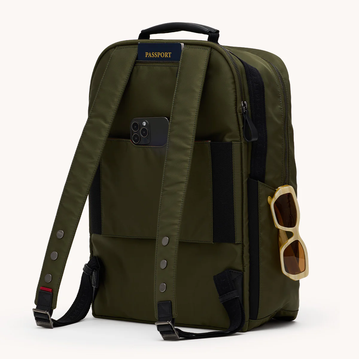 Eden Backpack | Jade Nylon/Gunmetal - Image 10
