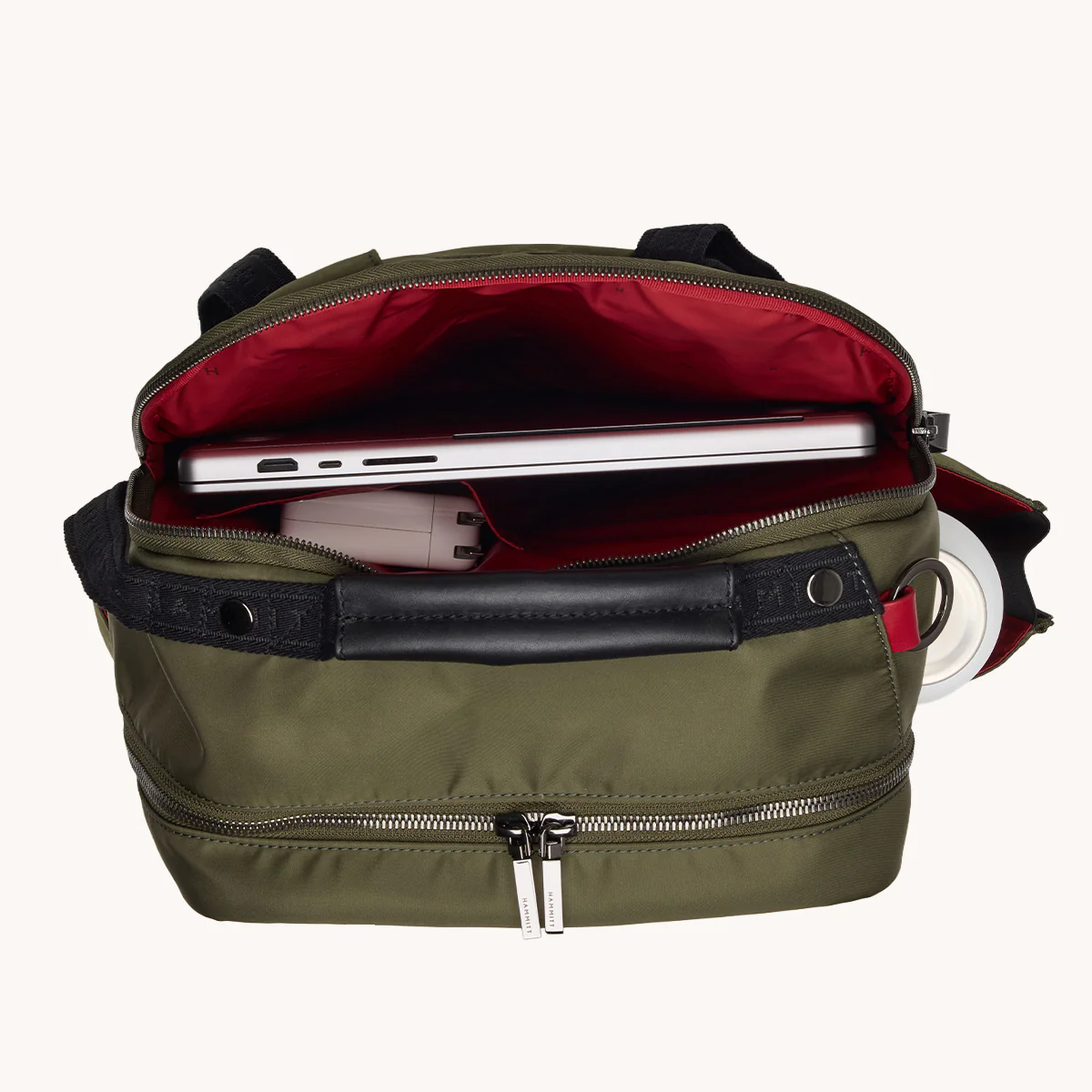 Eden Backpack | Jade Nylon/Gunmetal - Image 9