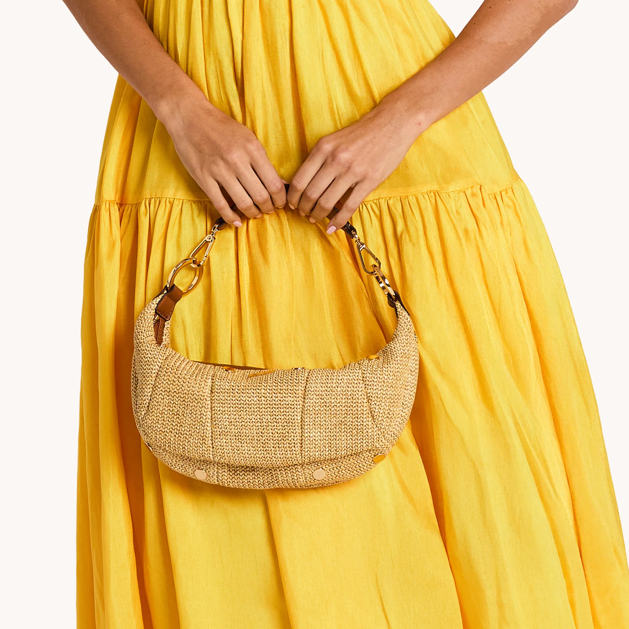 Erica | Cocoa Raffia/Gold | Sml - Image 3