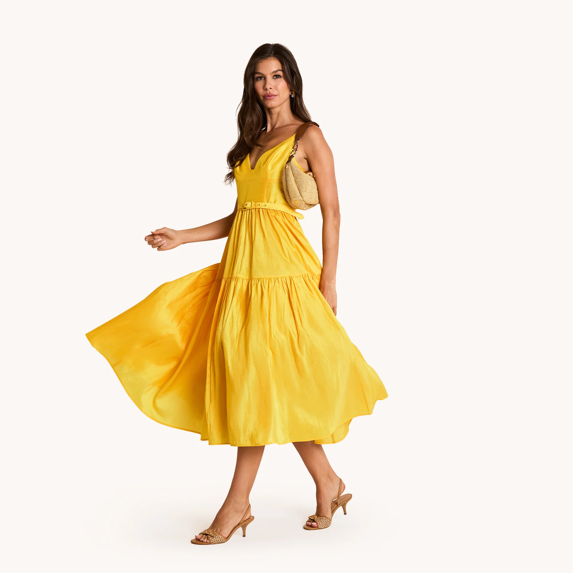 Erica | Cocoa Raffia/Gold | Sml - Image 5